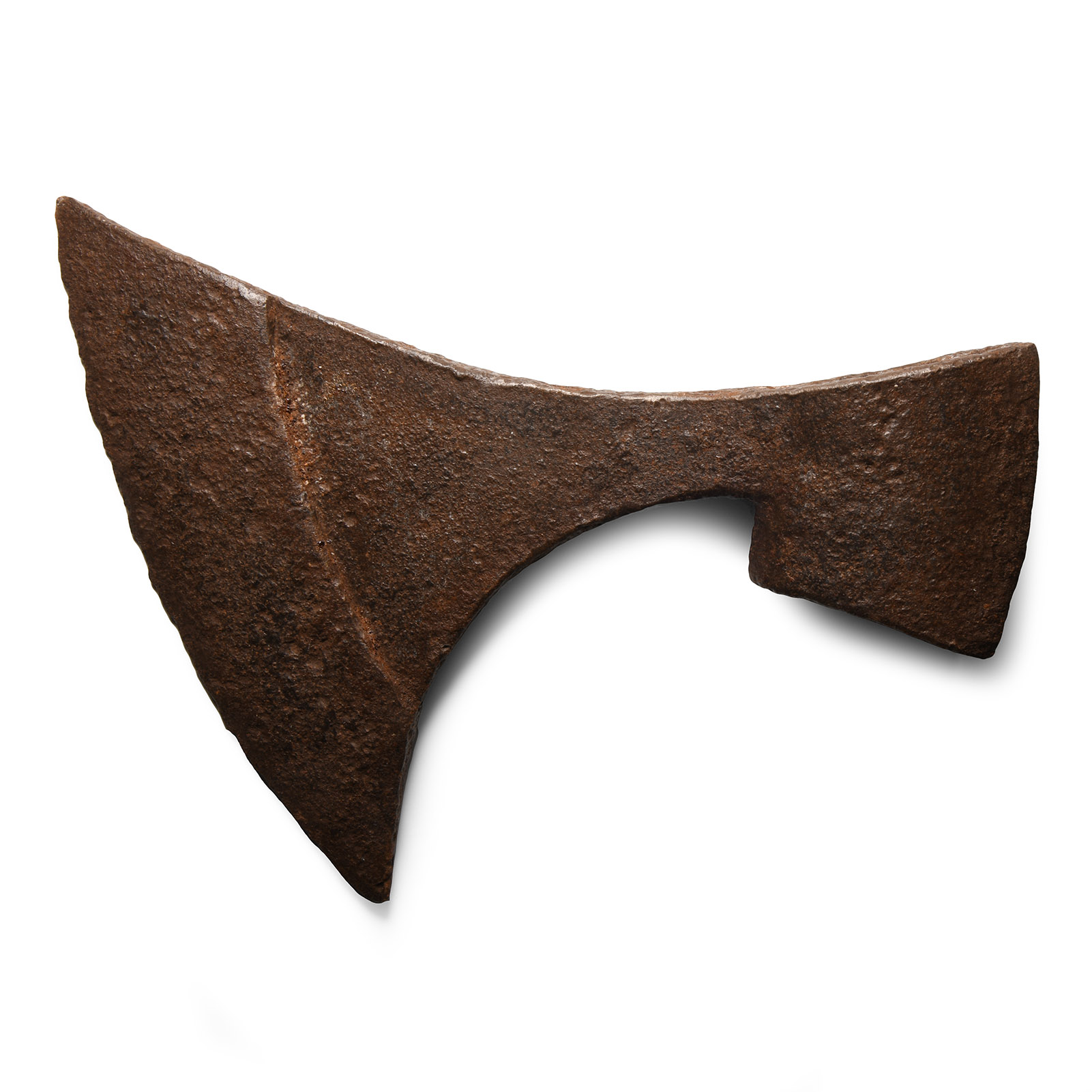 Medieval Iron Broad Axehead with Maker's Mark