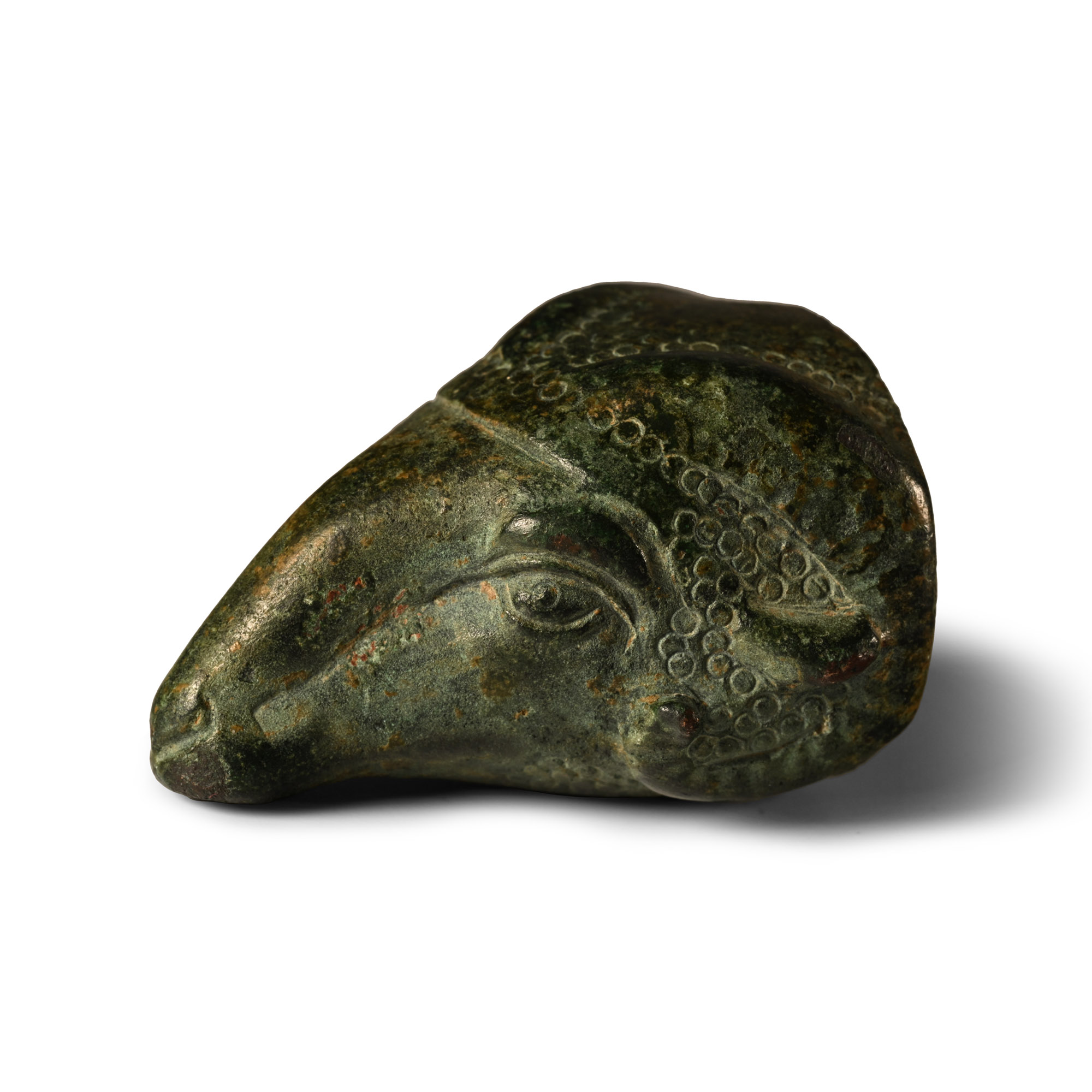 Greek Bronze Ram Protome