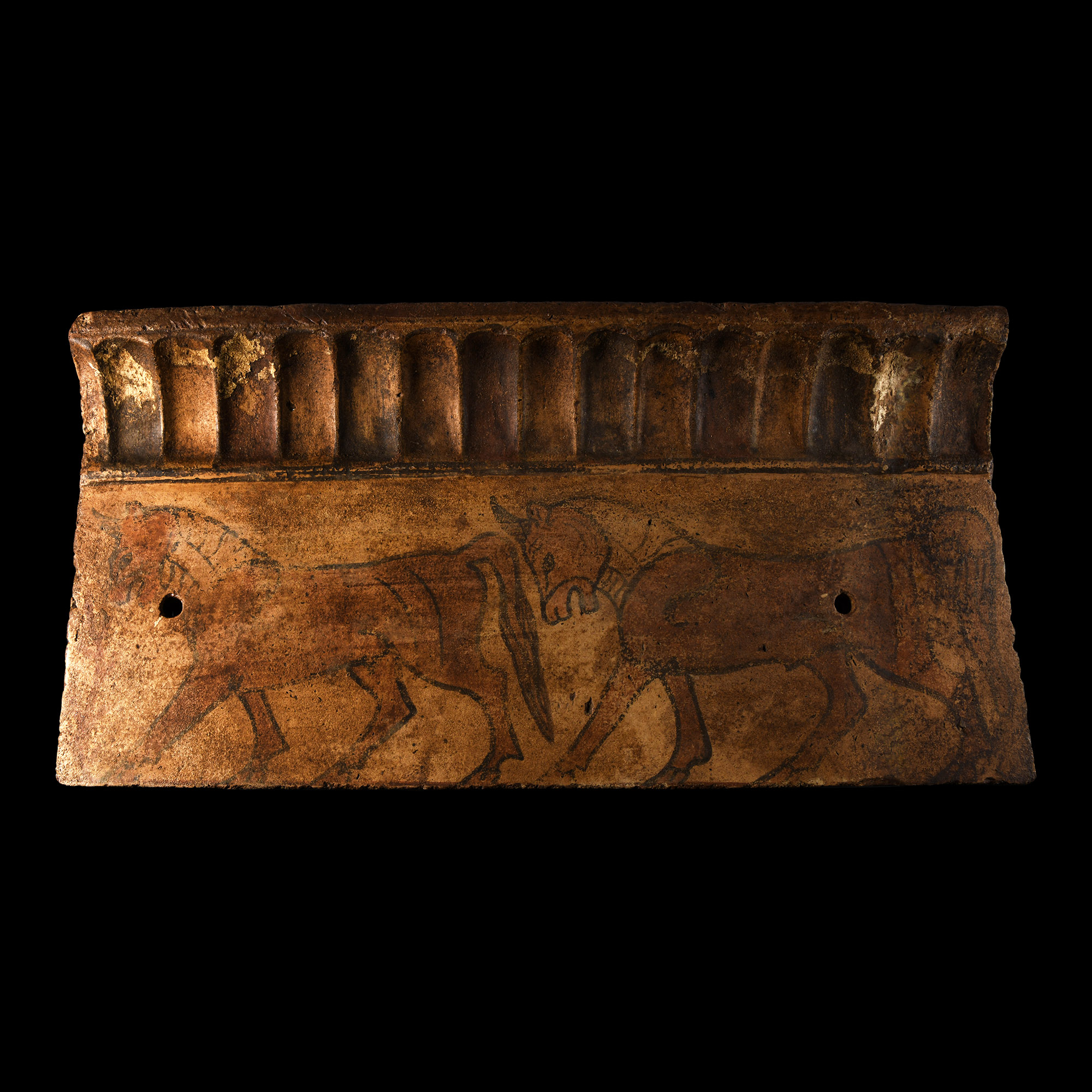 Large Etruscan Cornice Section