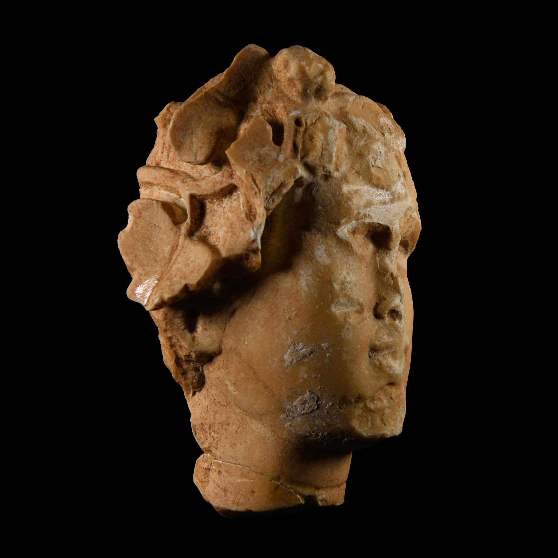 Roman Giallo Antico Head of Dionysus