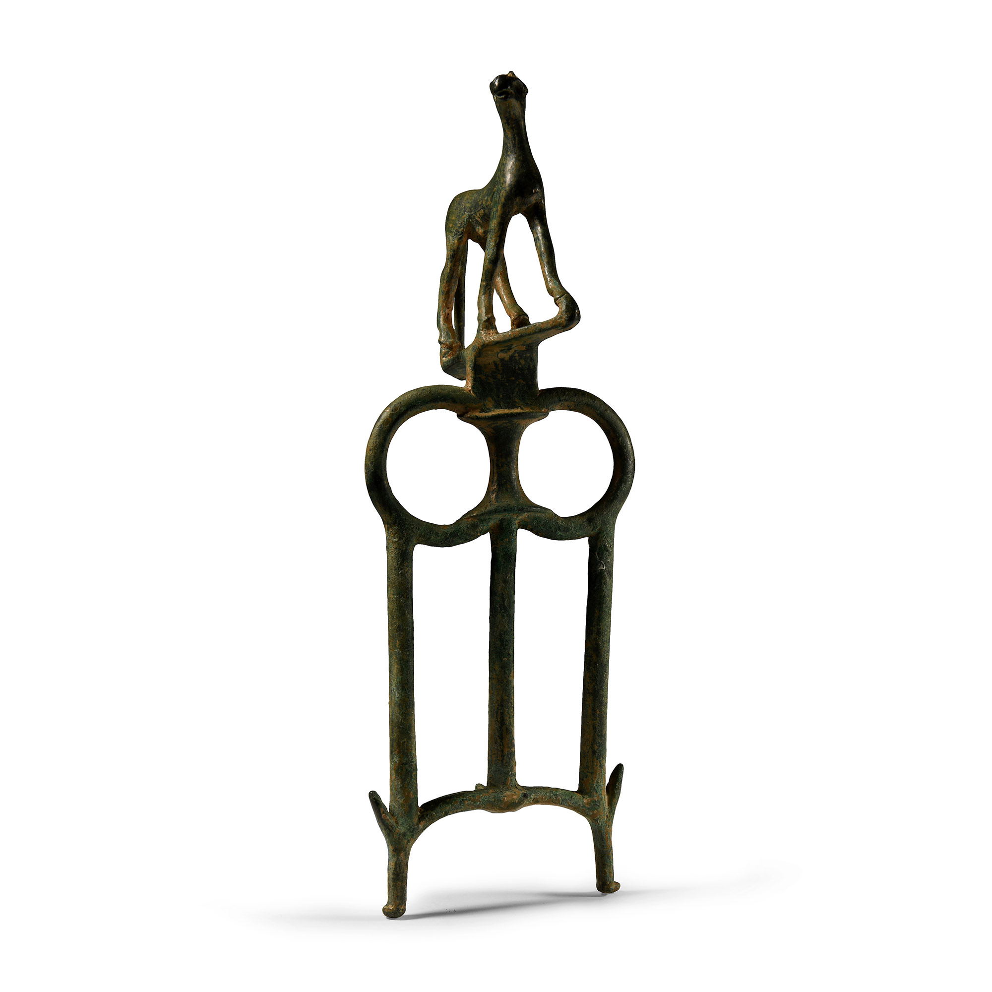 Mesopotamian Copper Double Rein Guide for a Chariot