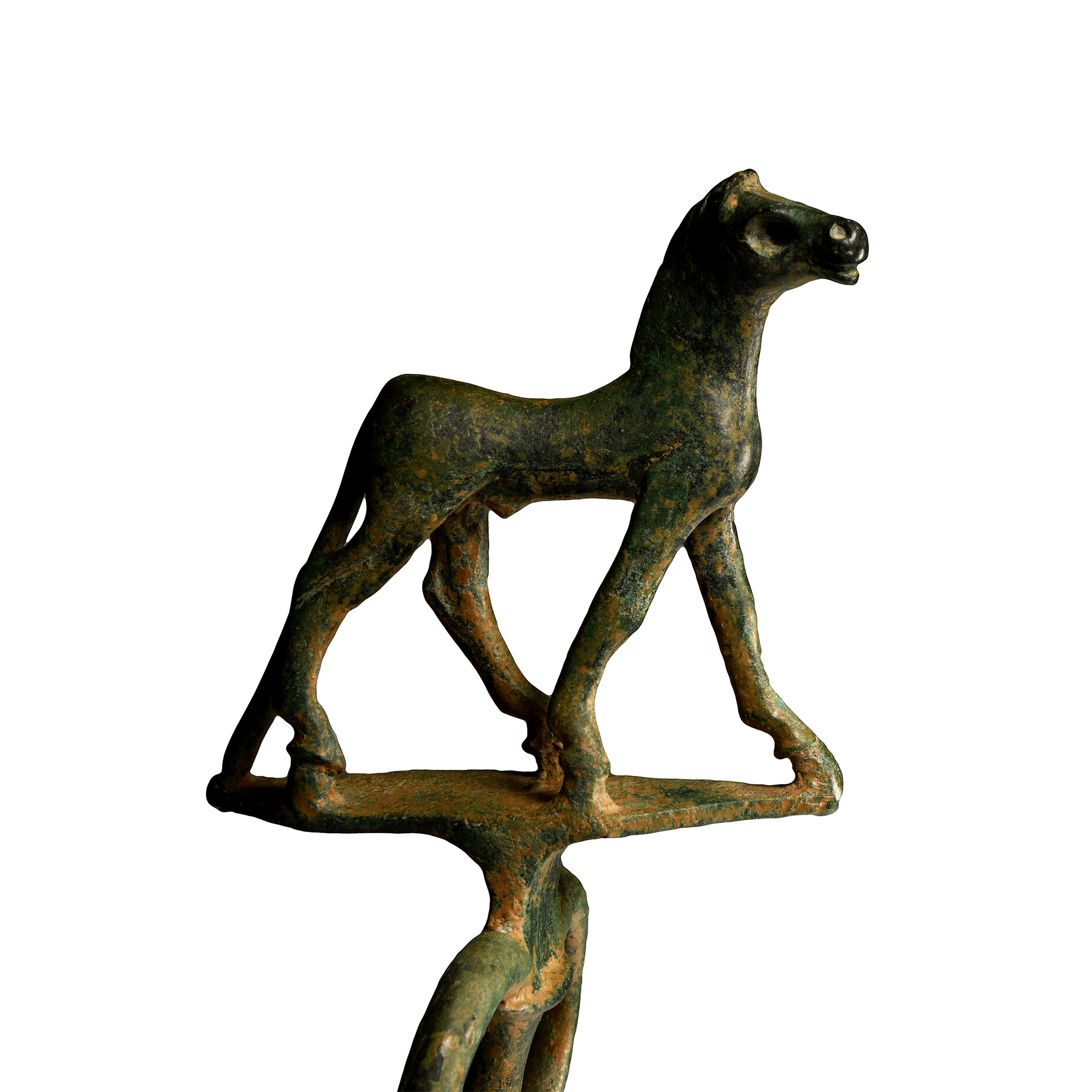 Mesopotamian Copper Double Rein Guide for a Chariot