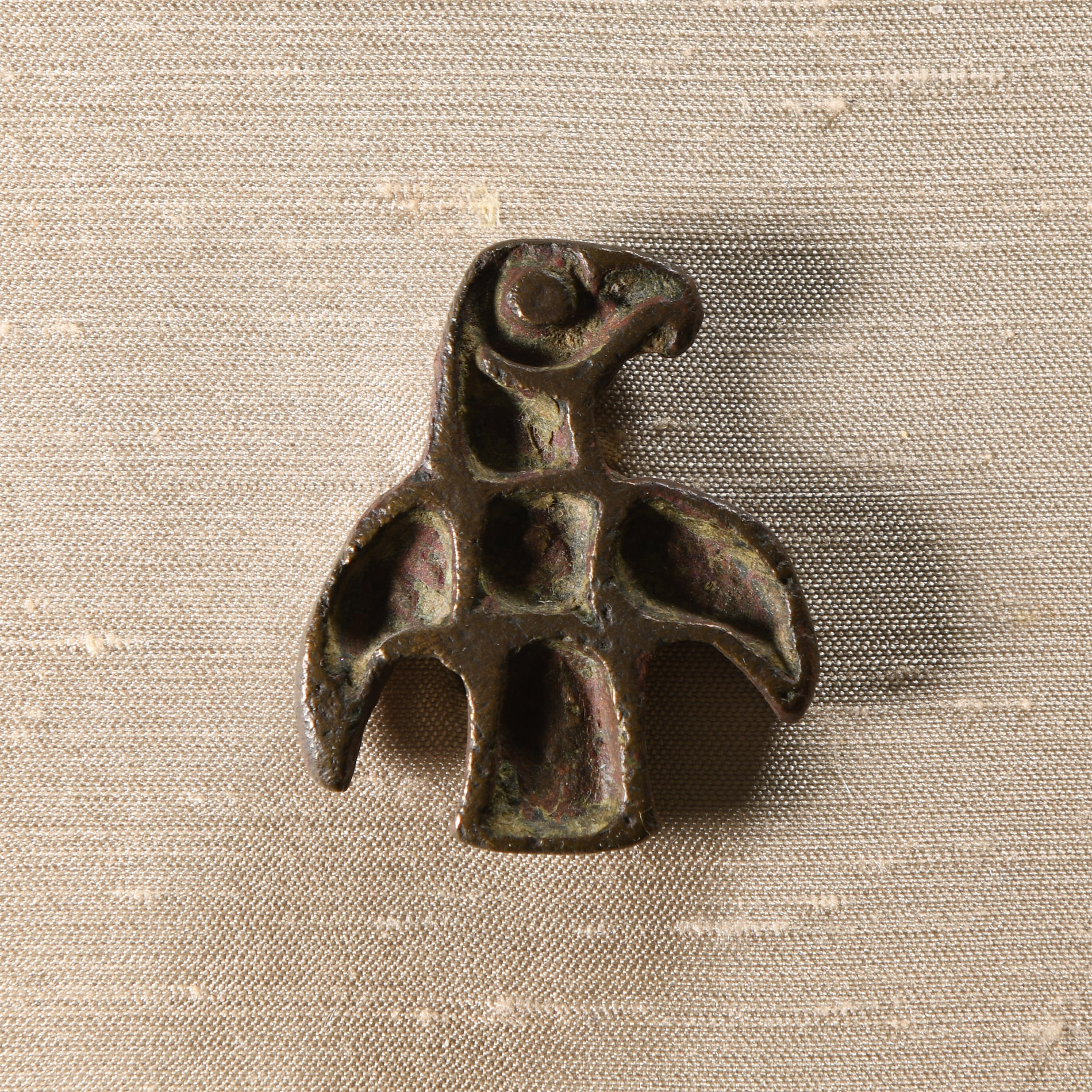 Bactrian Copper Stamp Seal of a Bird