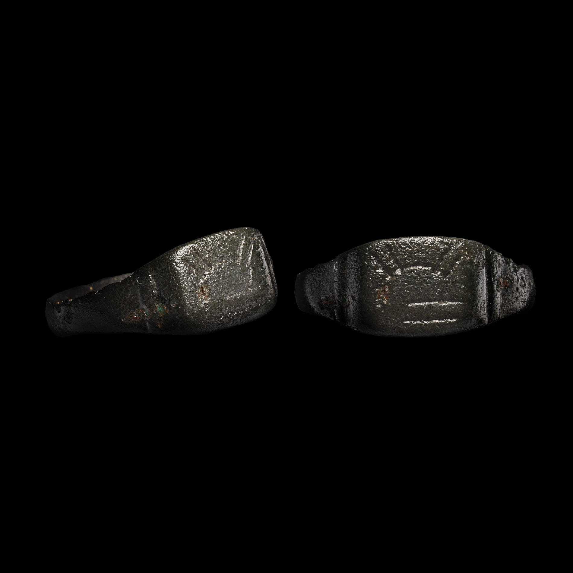 Medieval Bronze Ring with Stylised Animal