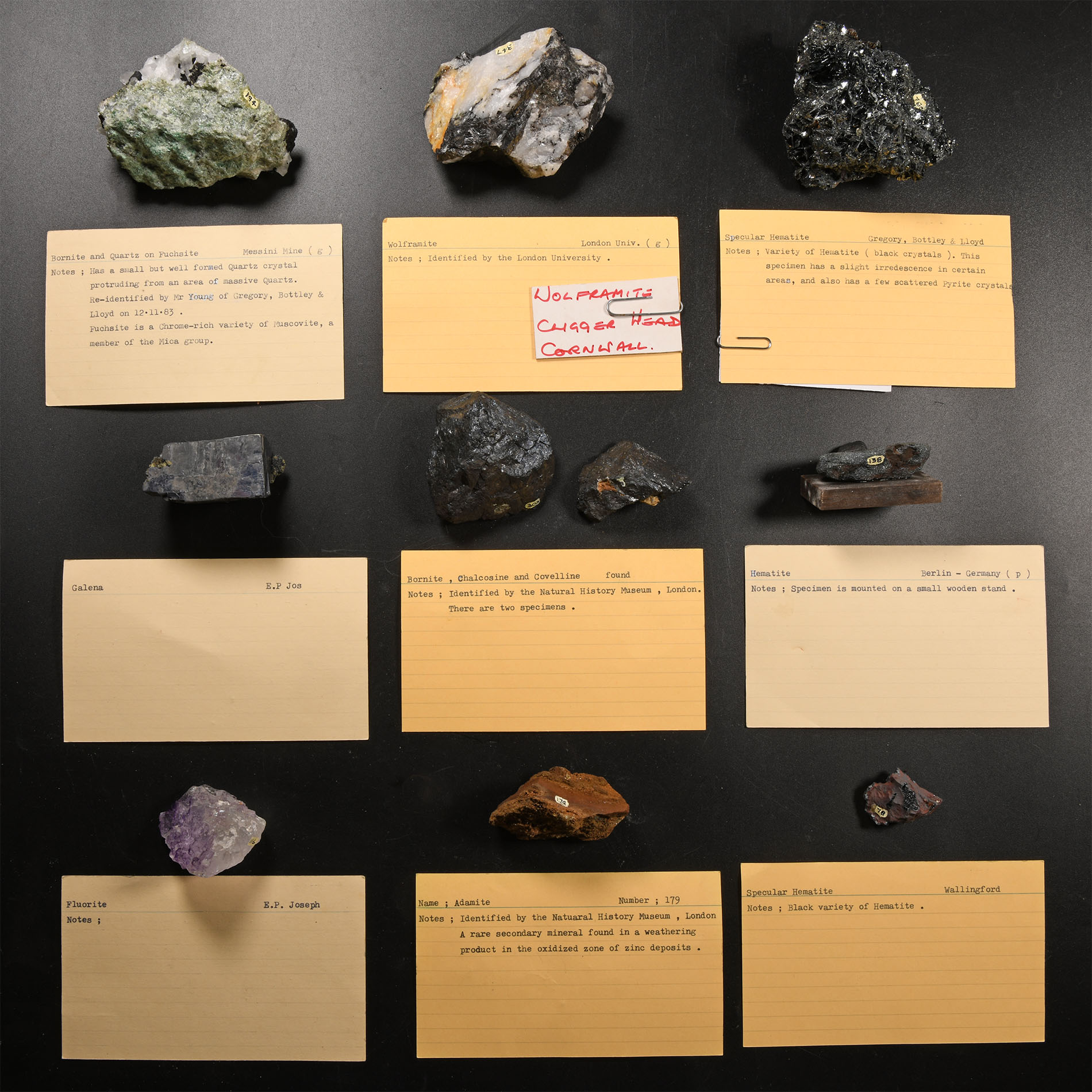 Natural History - Historic Mineral Specimen Collection