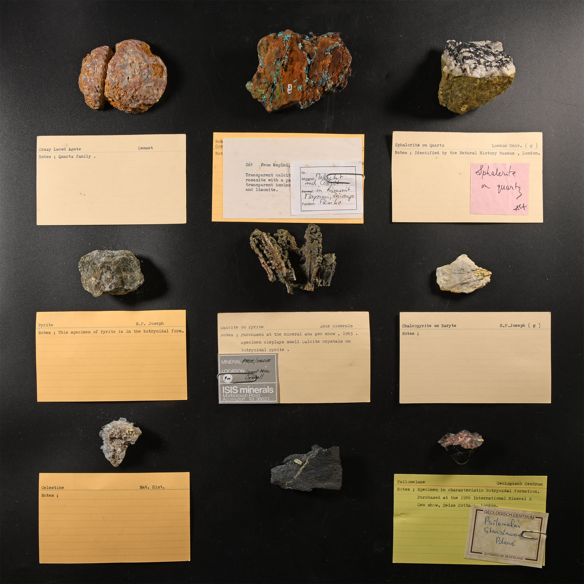 Natural History - Historic Mineral Specimen Collection
