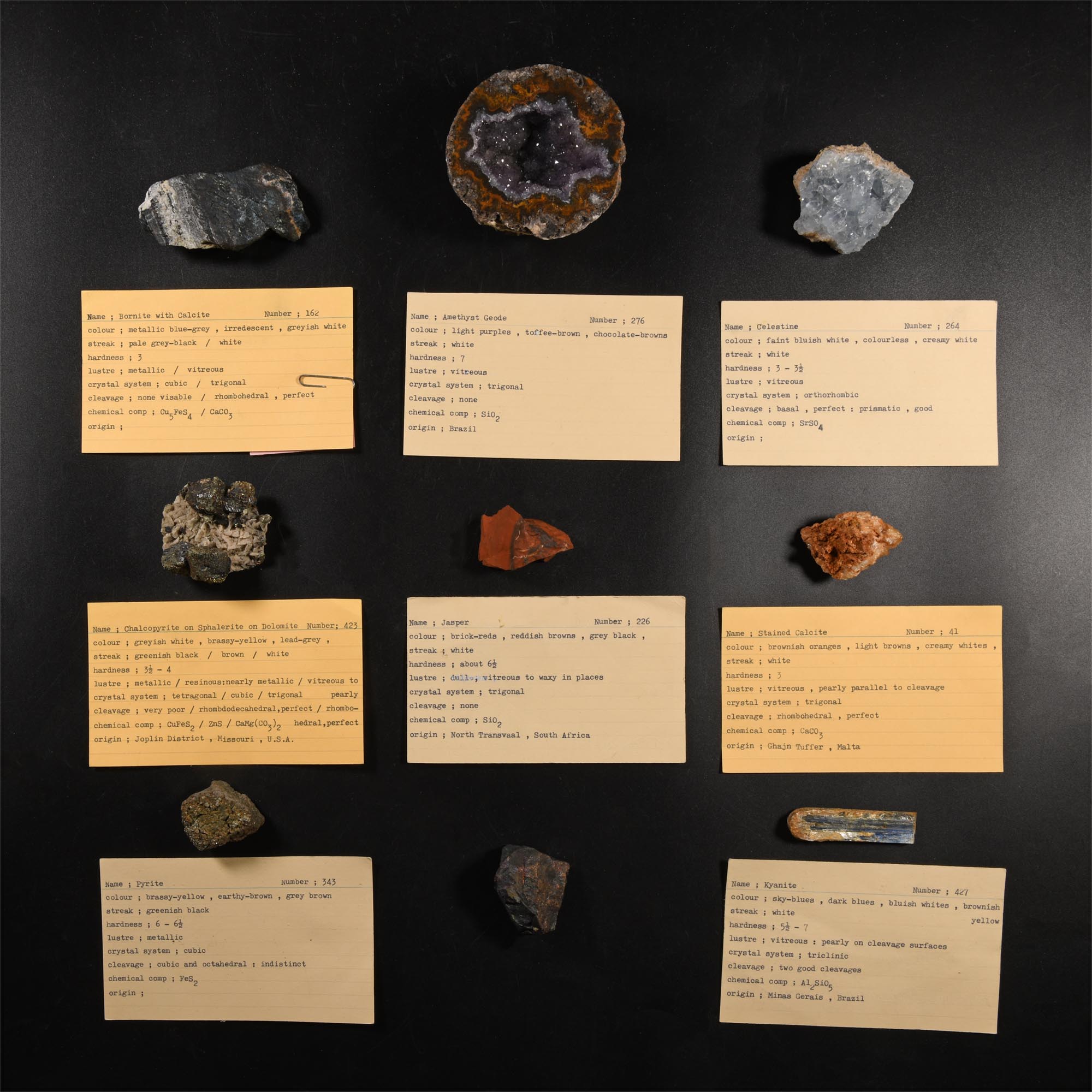 Natural History - Historic Mineral Specimen Collection