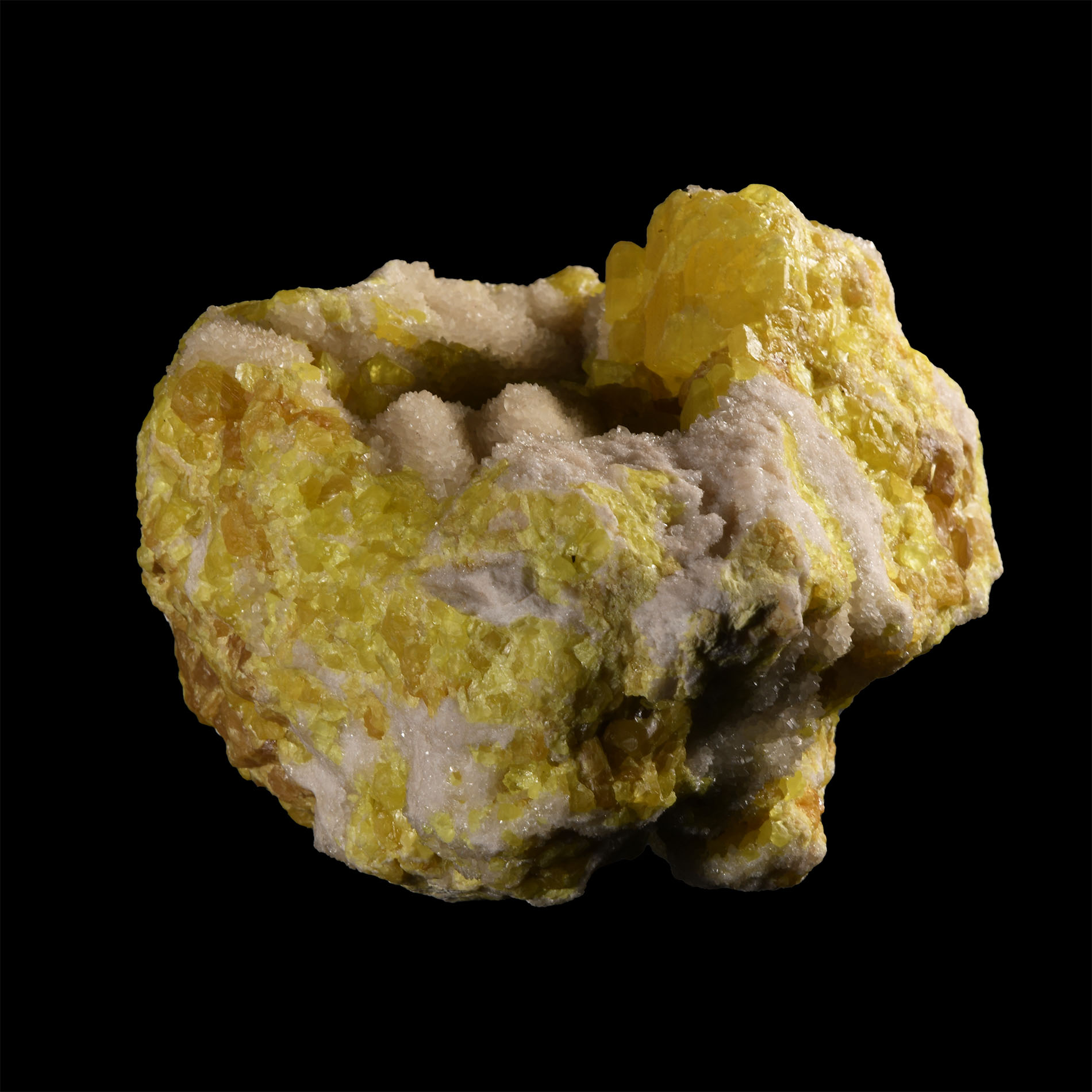 Natural History - Historic Large 'Mexico' Sulphur Mineral Specimen