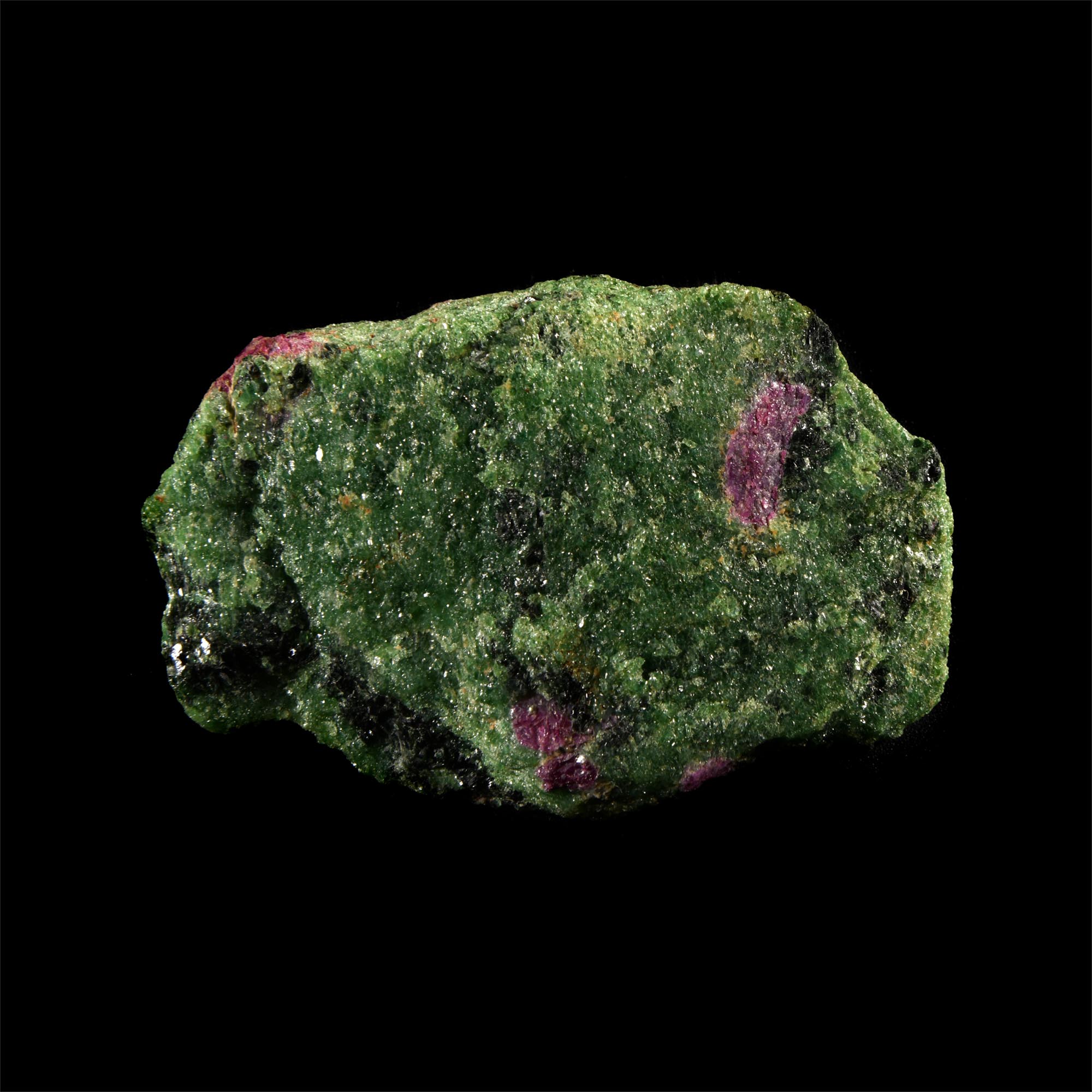 Natural History - Historic 'Tanzania' Ruby Chrom-zoisite Mineral Specimen