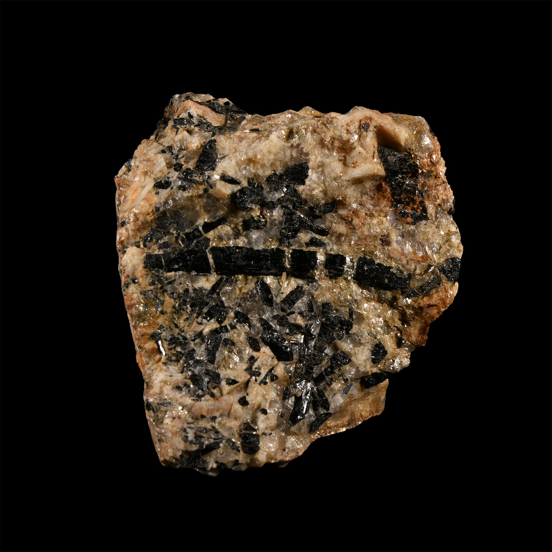 Natural History - Historic Tourmaline in Matrix Mineral Specimen