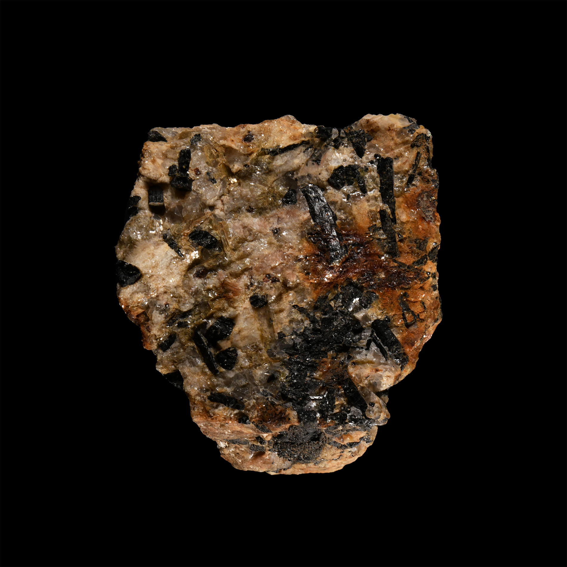 Natural History - Historic Tourmaline in Matrix Mineral Specimen