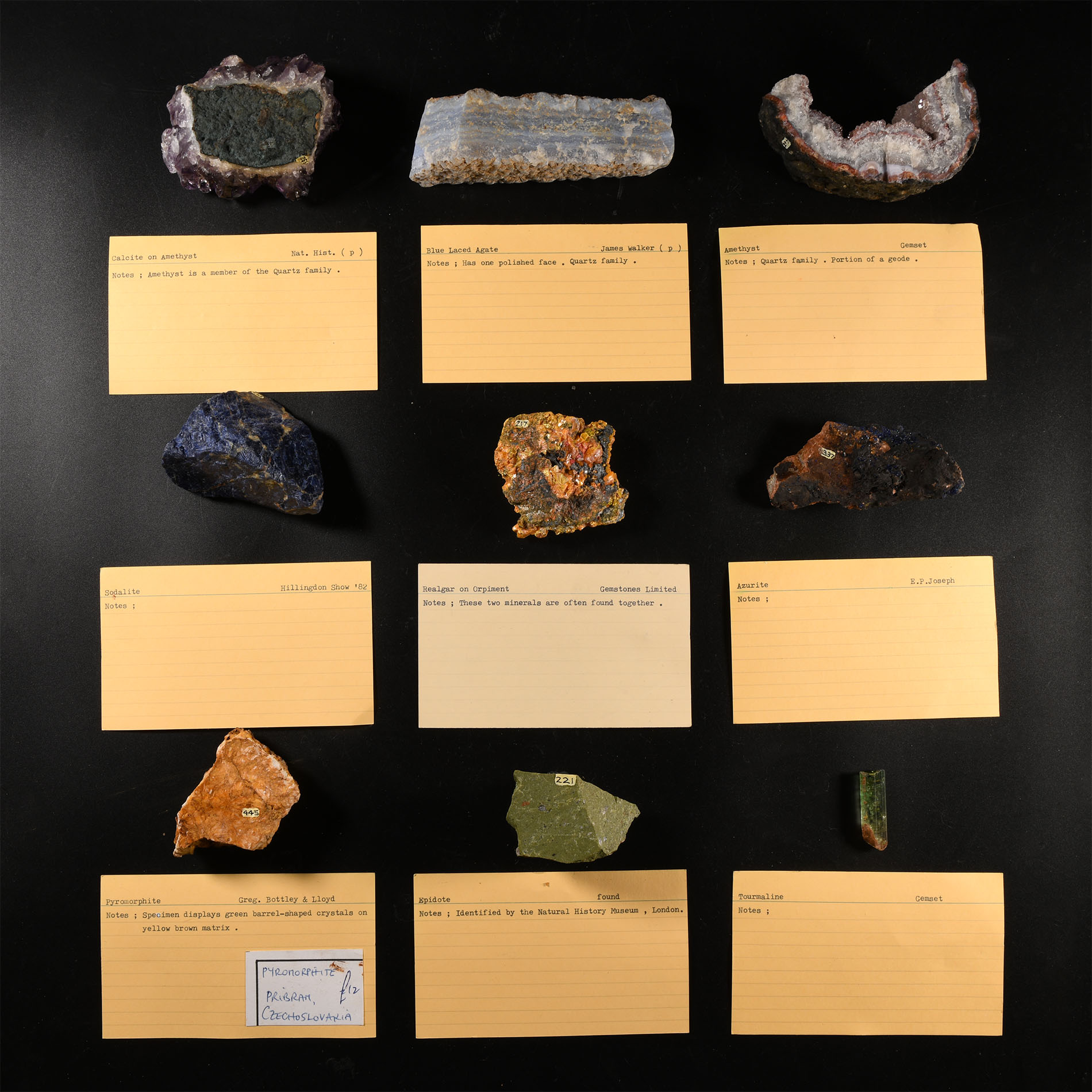 Natural History - Historic Mineral Specimen Collection