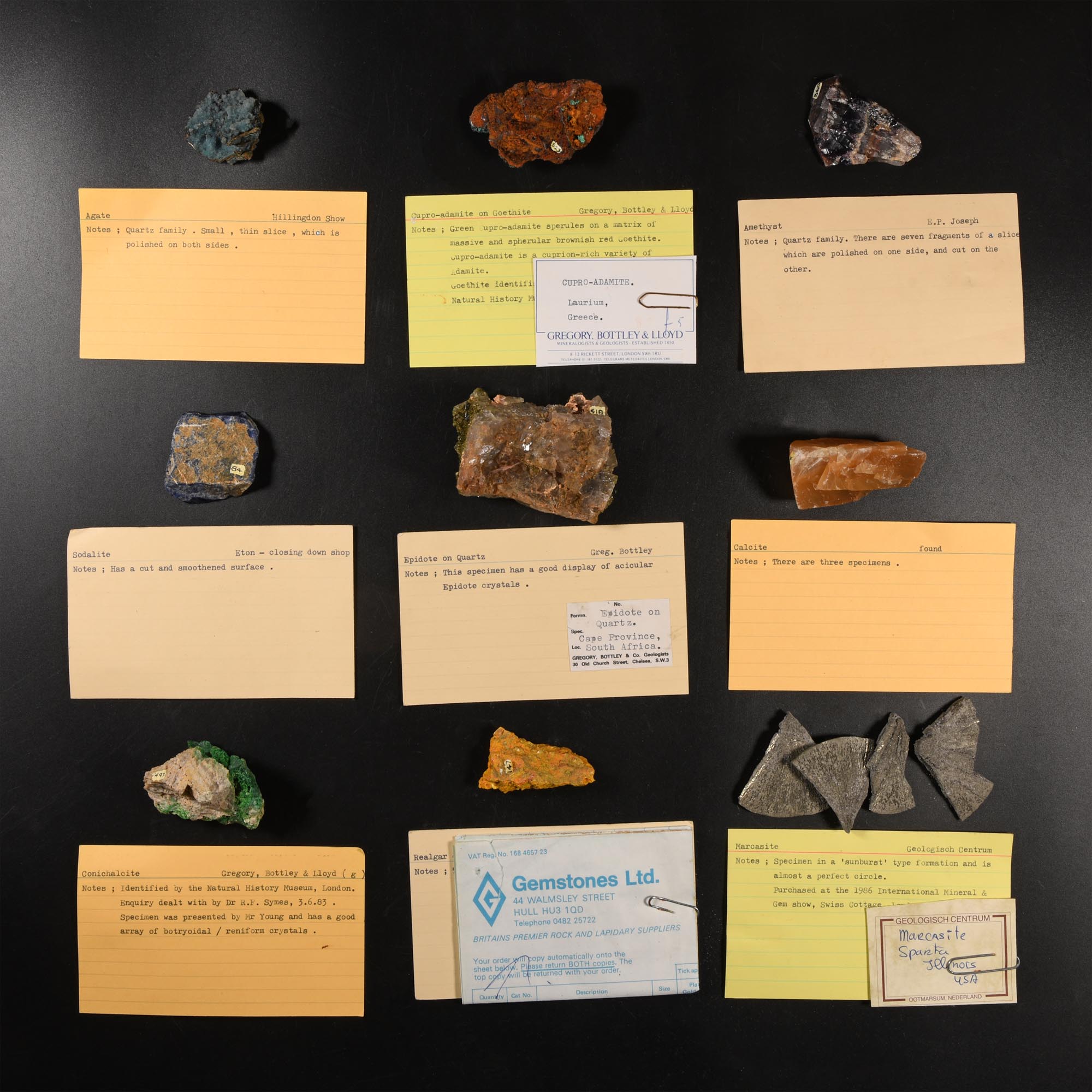 Natural History - Historic Mineral Specimen Collection