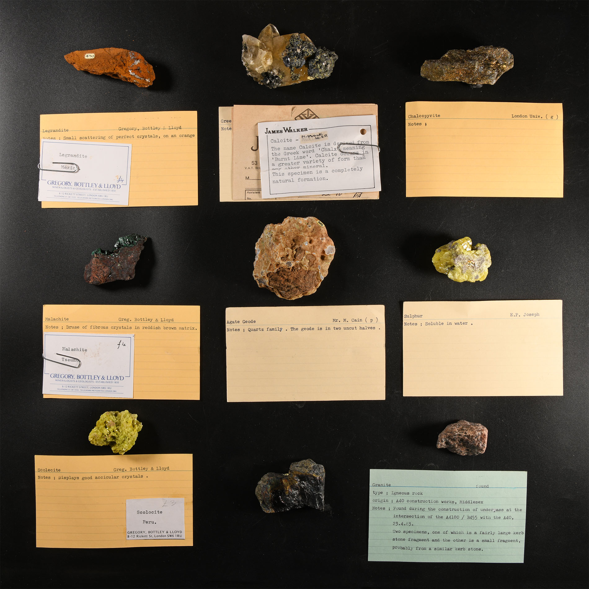 Natural History - Historic Mineral Specimen Collection