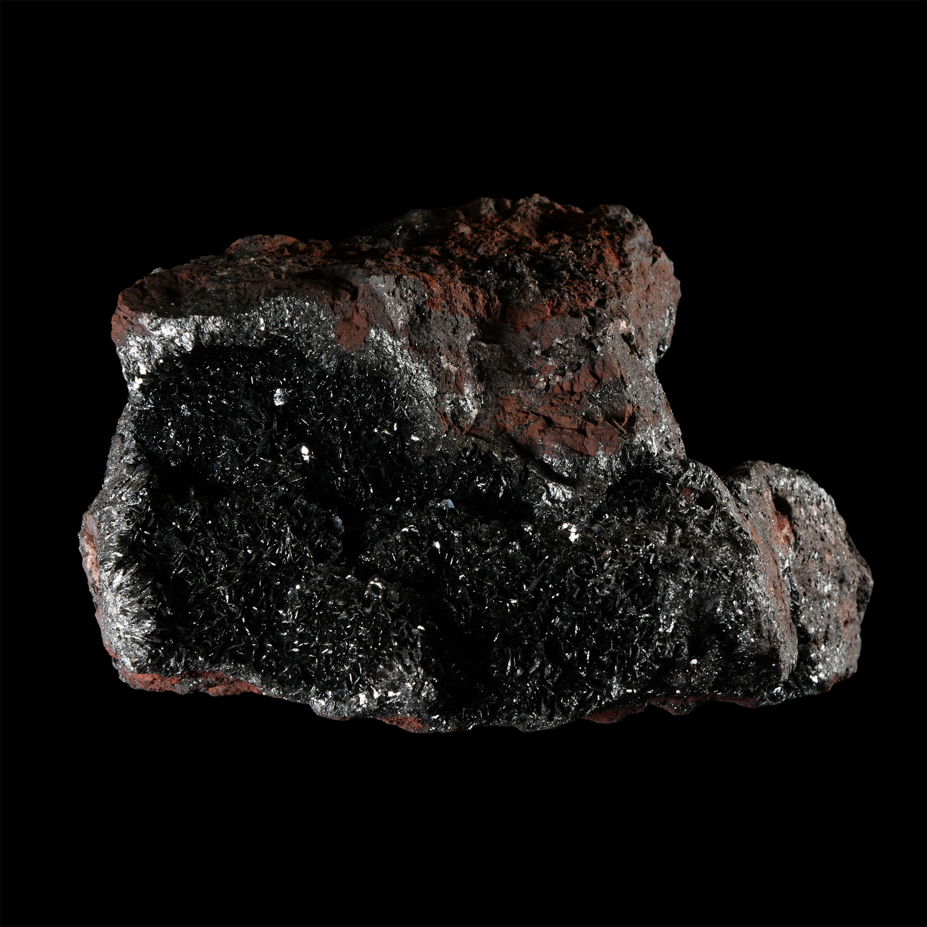 Natural History - Large Historic 'Cumbria, UK' Specular Hematite Mineral Specimen