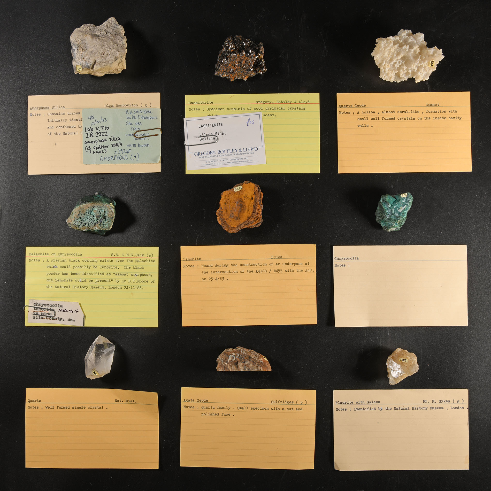 Natural History - Historic Mineral Specimen Collection