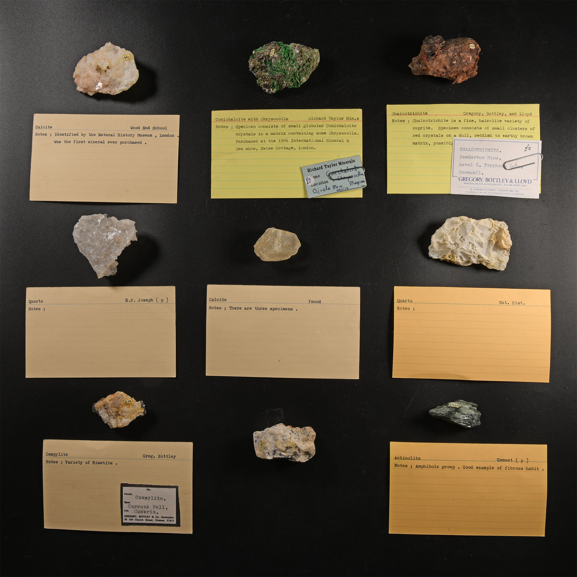 Natural History - Historic Mineral Specimen Collection