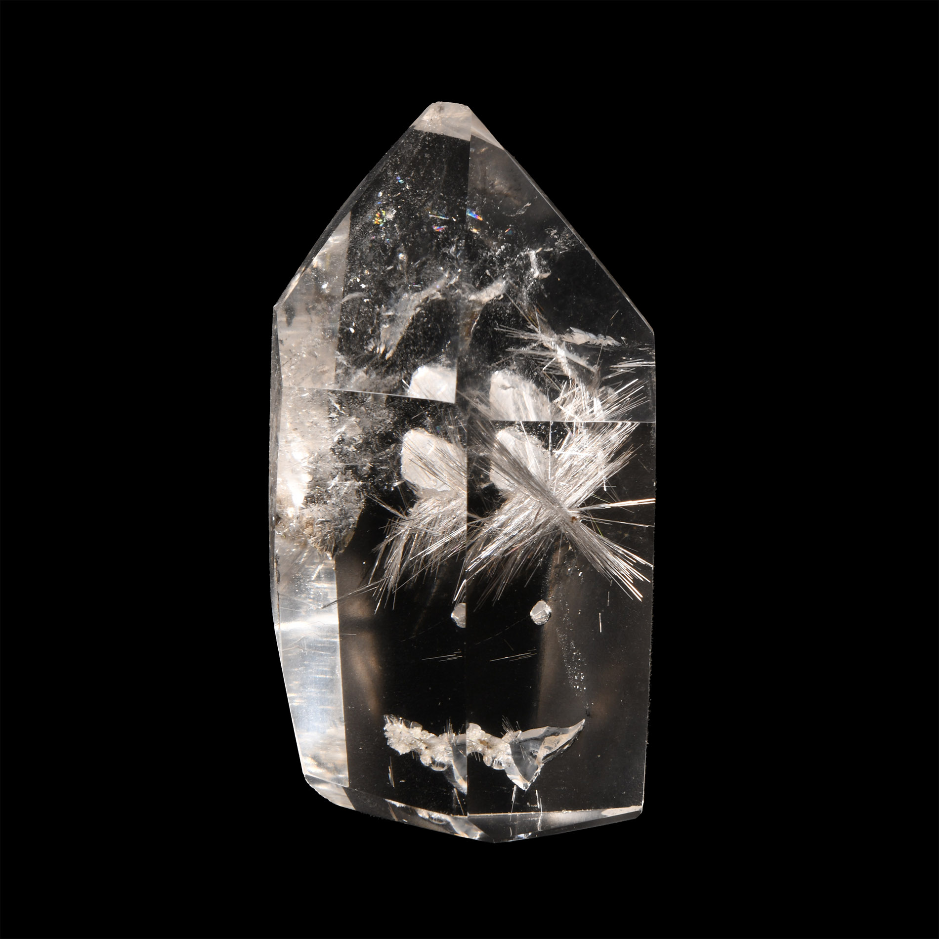 Natural History - Historic 'Brazil' Spectacular Rutile in Quartz Crystal Specimen
