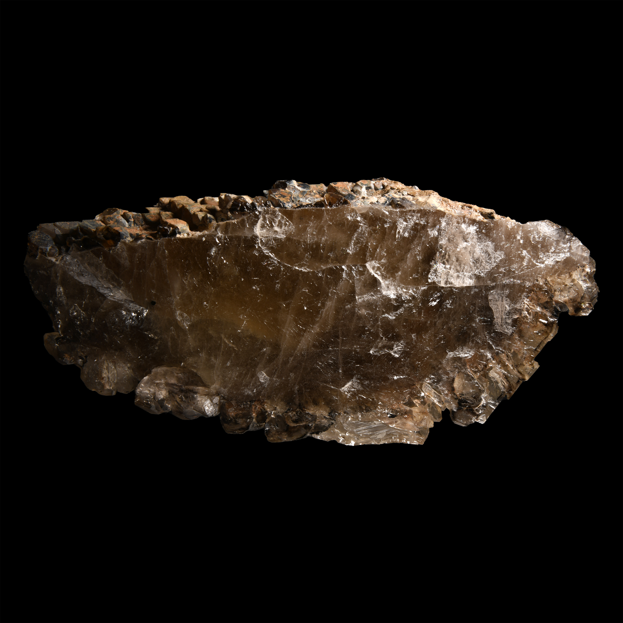 Natural History - Large Historic 'Brazil' Smokey Quartz Crystal Specimen