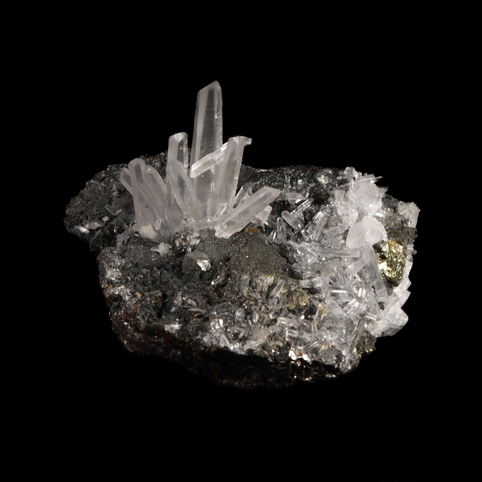 Natural History - Historic 'Quiruvilca Mine, Peru' Quartz on Sphalerite Crystal Specimen