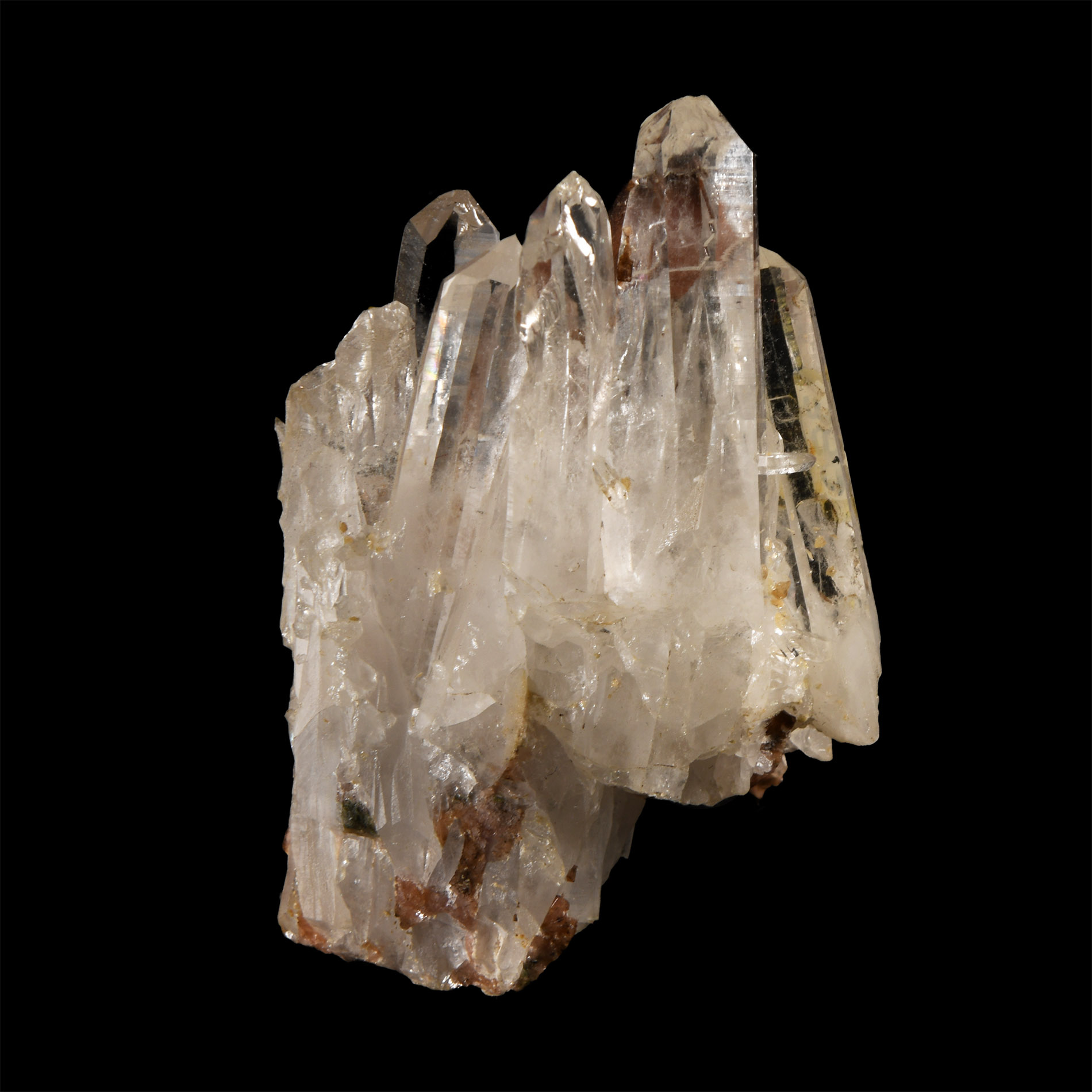 Natural History - Historic 'Argentina' Rhodochrosite on Quartz Crystal Specimen