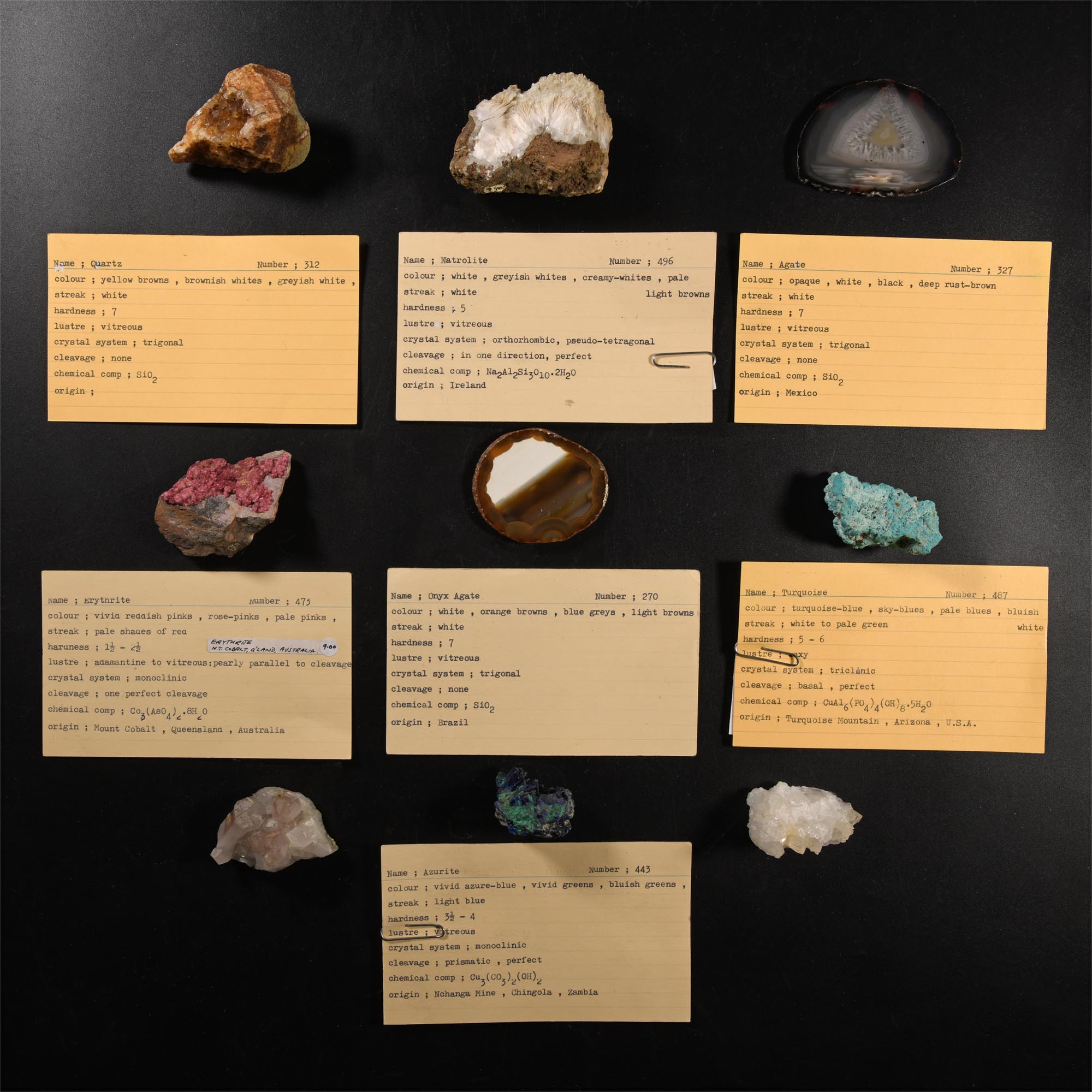 Natural History - Historic Mineral Specimen Collection