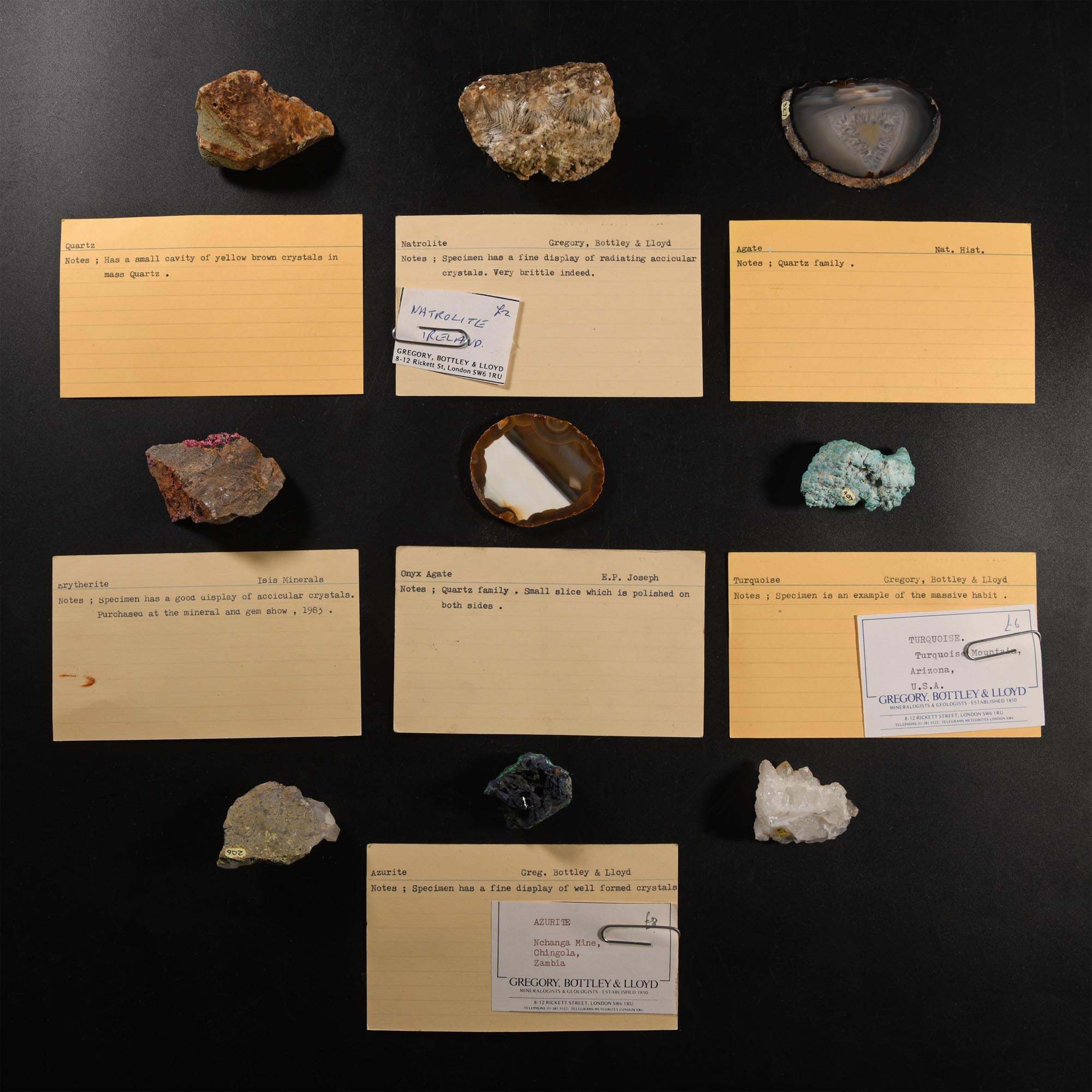 Natural History - Historic Mineral Specimen Collection
