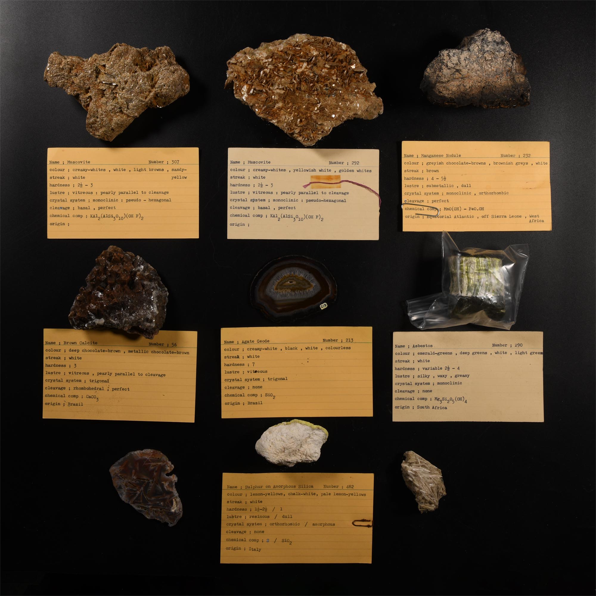 Natural History - Historic Mineral Specimen Collection