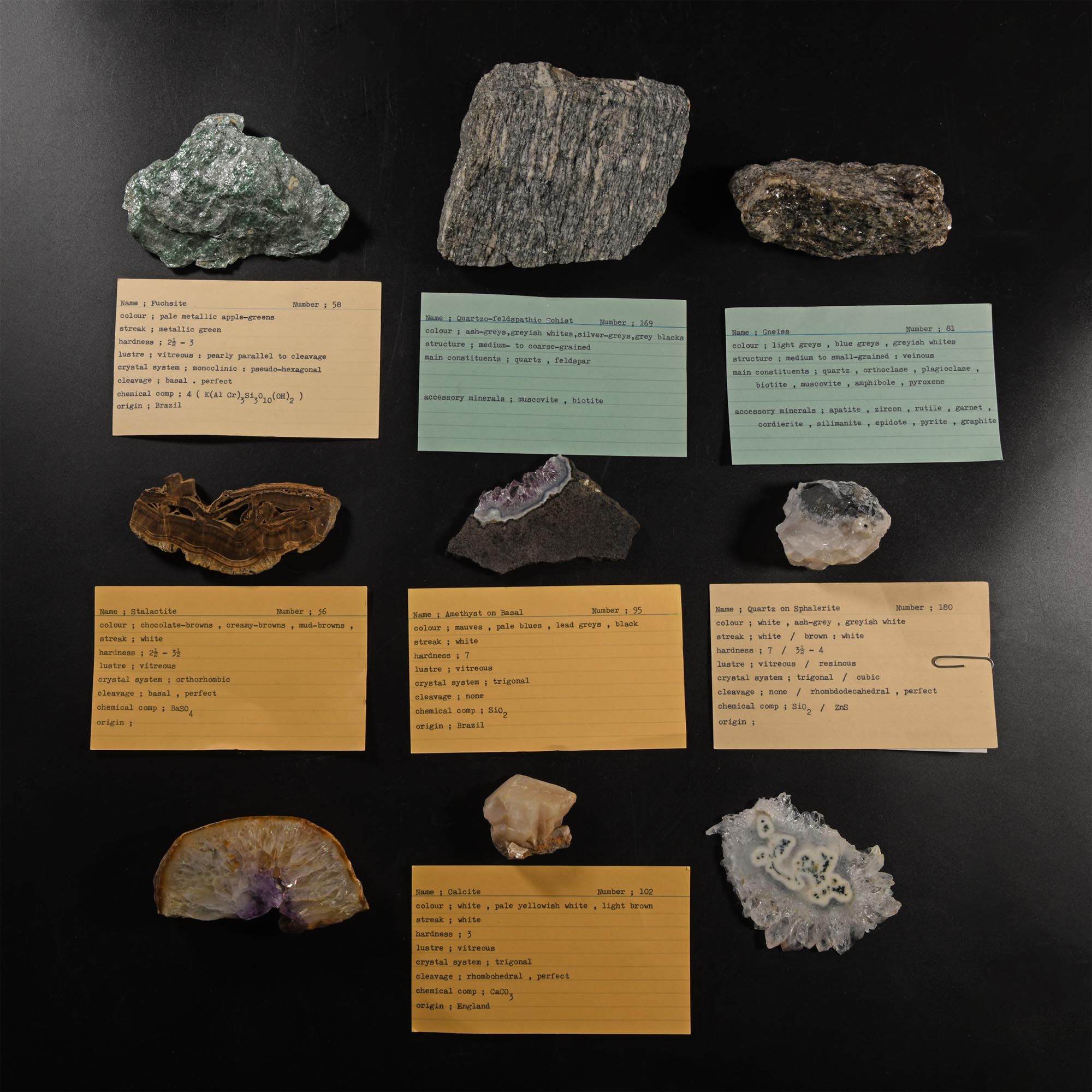 Natural History - Historic Mineral Specimen Collection