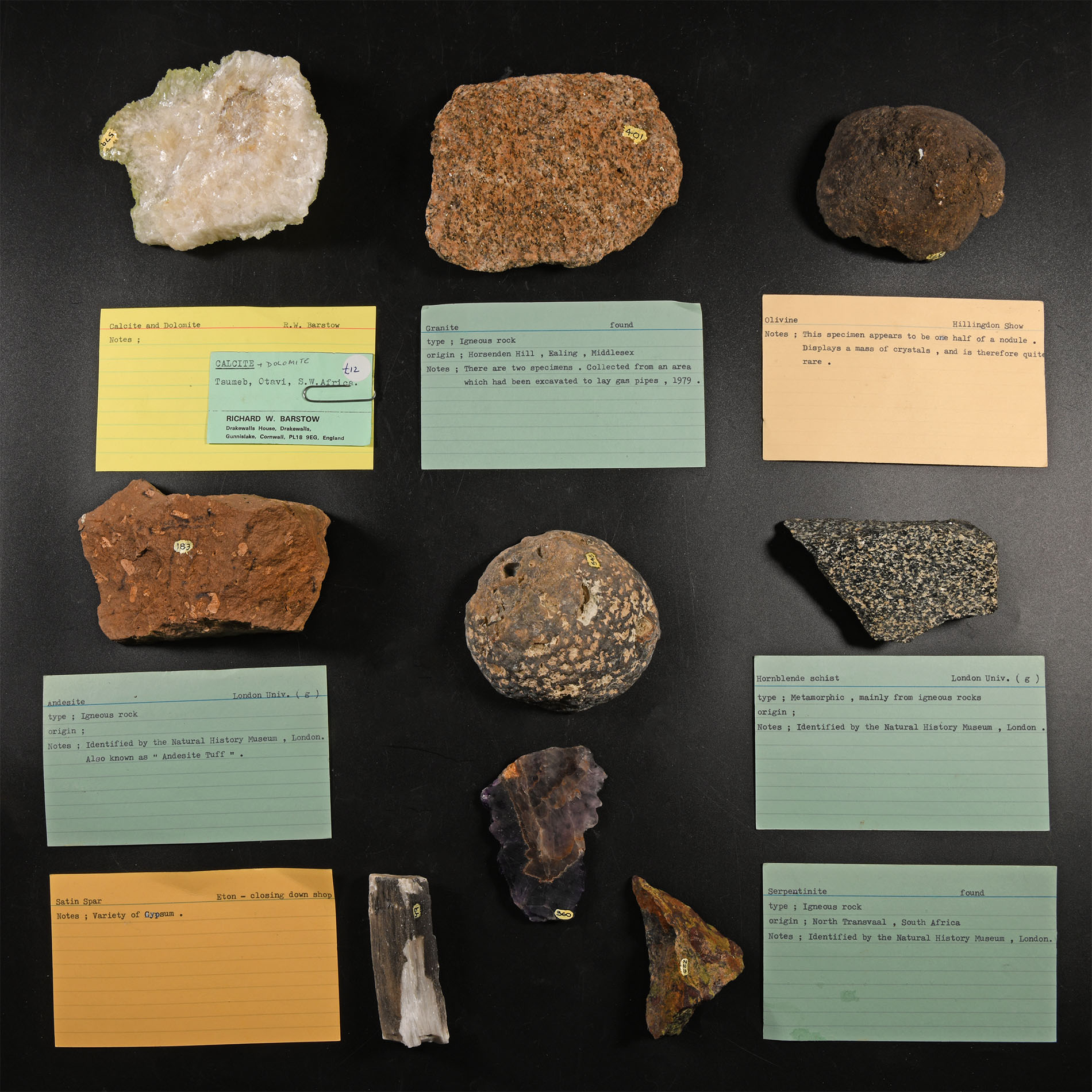 Natural History - Historic Mineral Specimen Collection