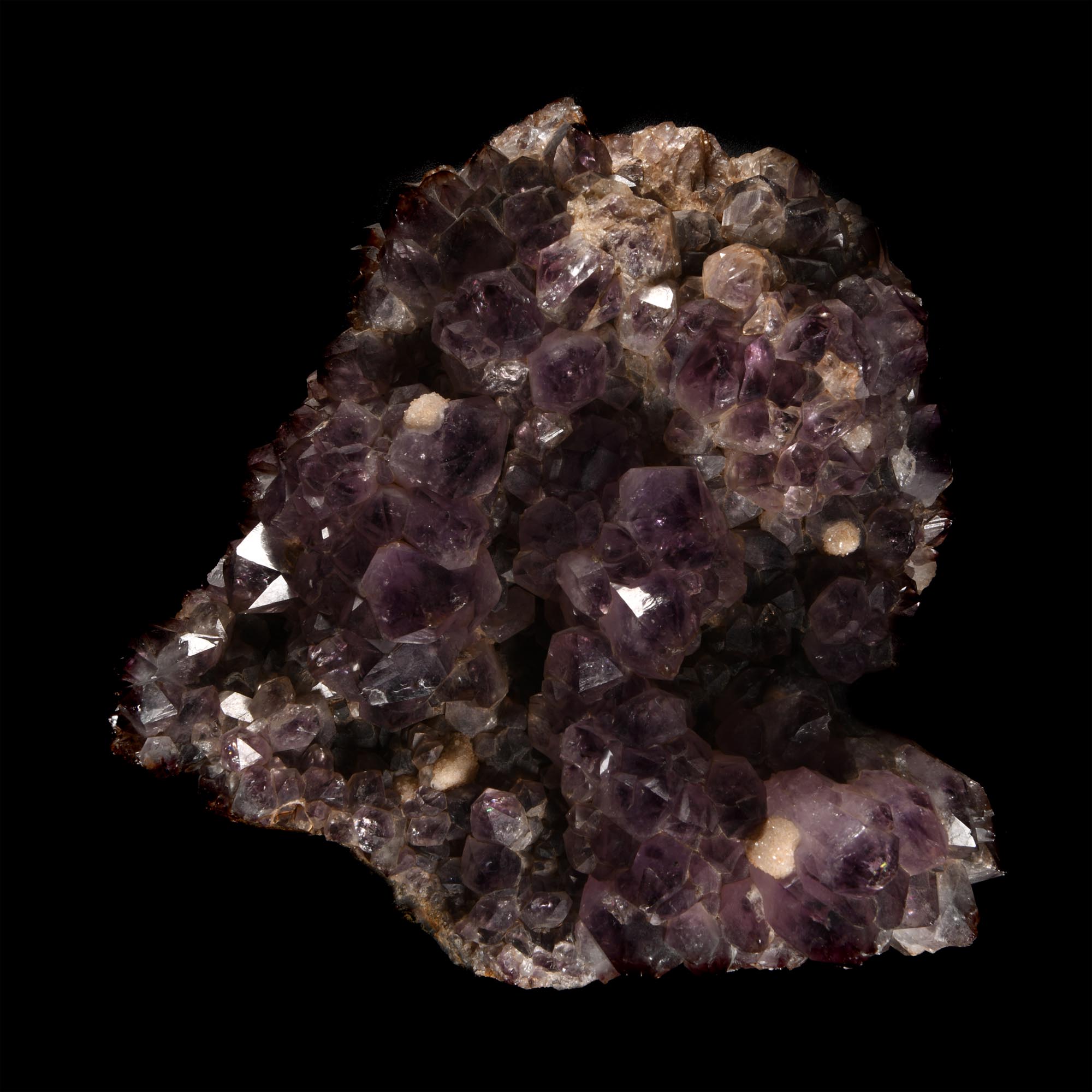 Natural History - Large Historic 'Brazil' Amethyst with Quartz Crystal Specimen