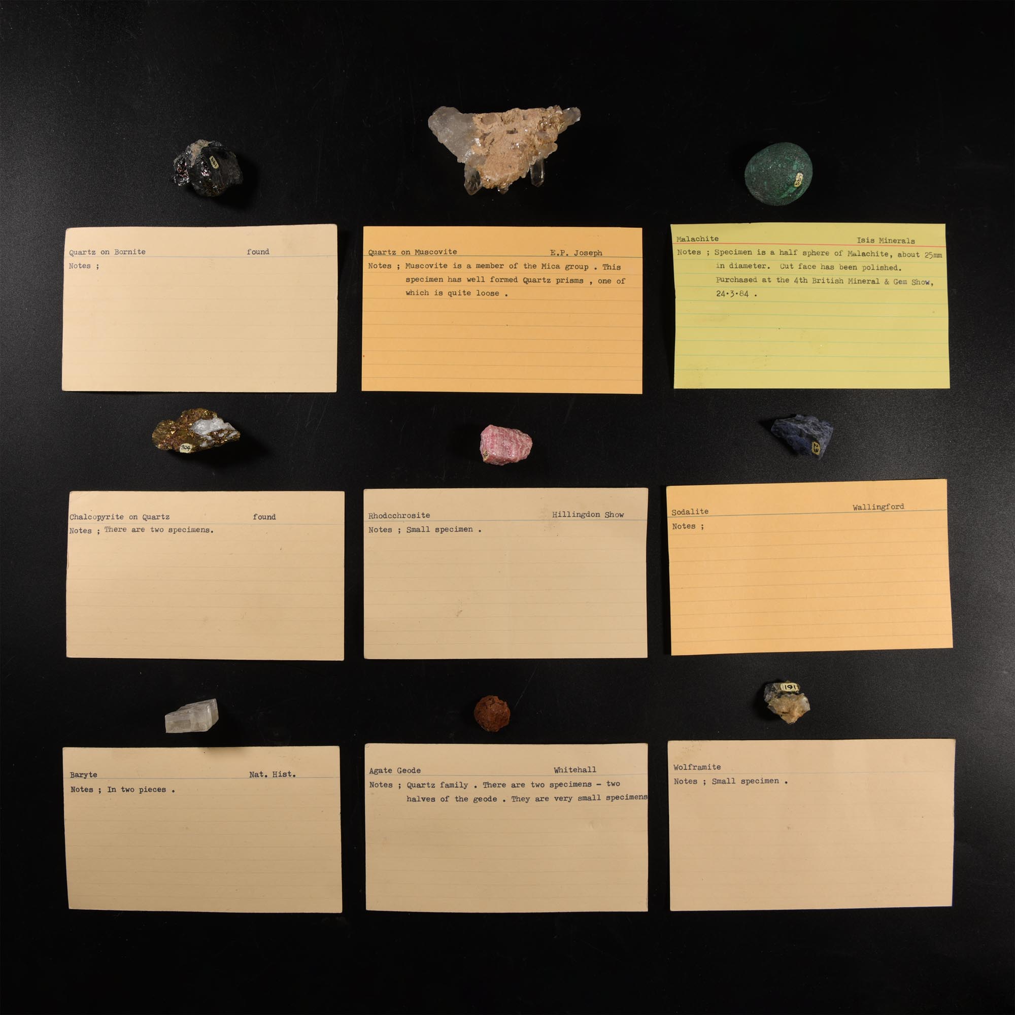 Natural History - Historic Mineral Specimen Collection