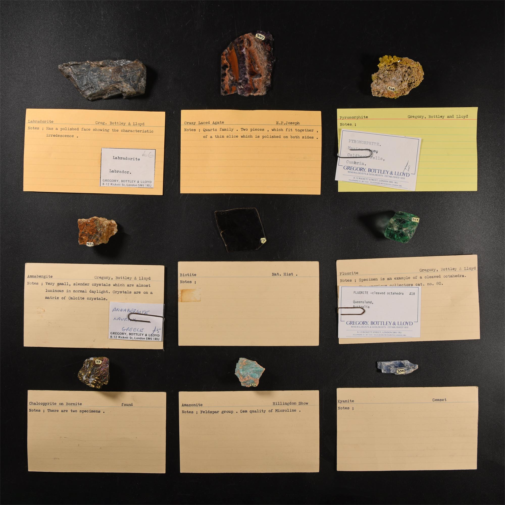 Natural History - Historic Mineral Specimen Collection