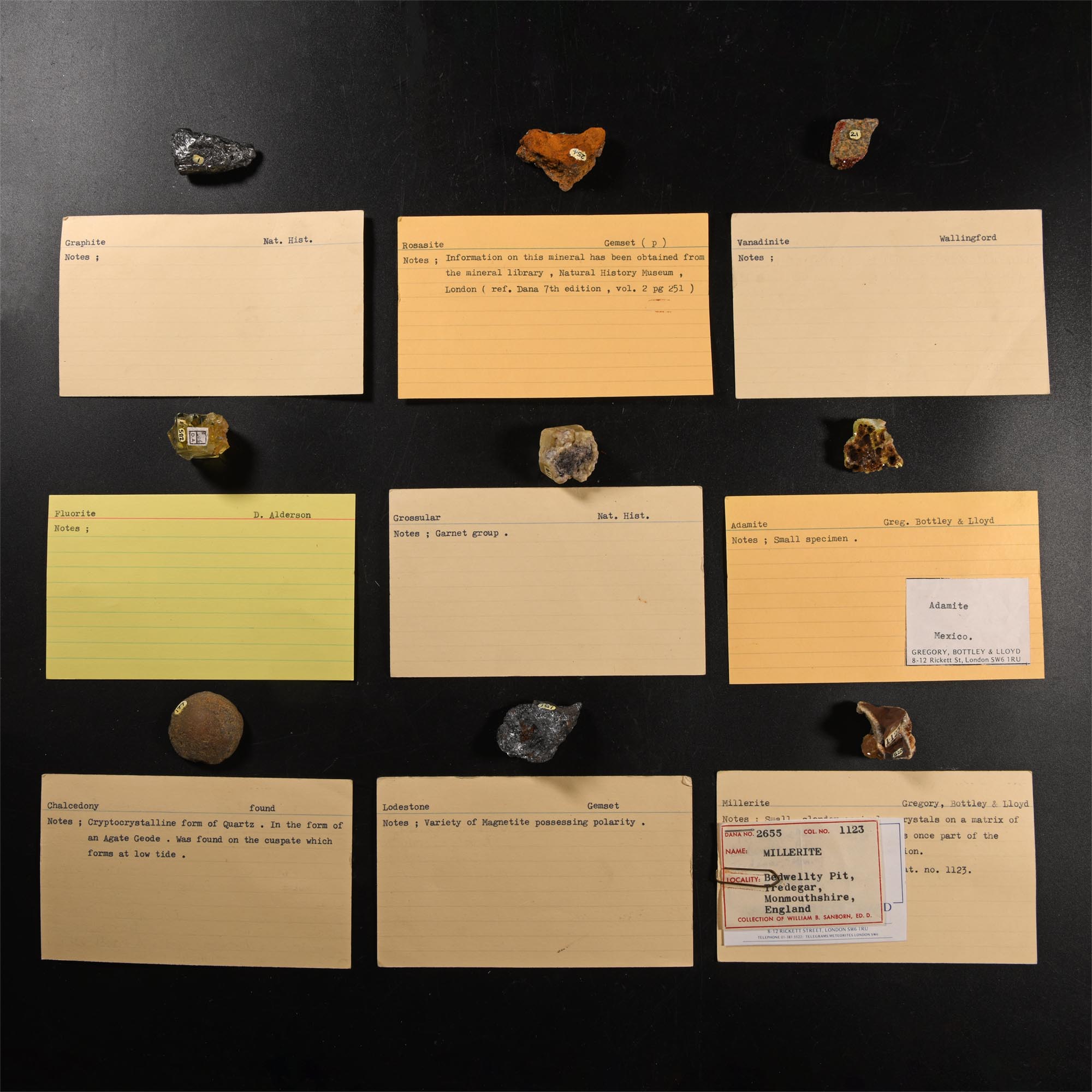 Natural History - Historic Mineral Specimen Collection