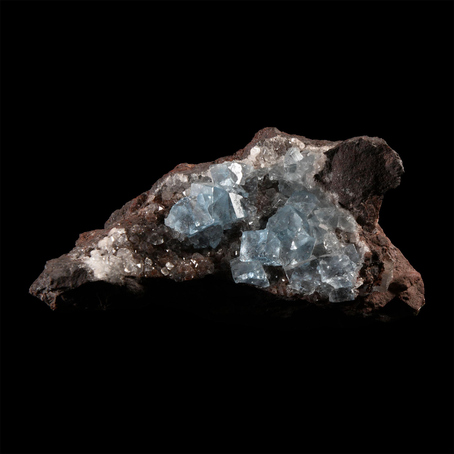 Natural History - Historic 'Beckermet Mine, Cumbria' Spectacular Fluorite on Hematite Mineral Specimen