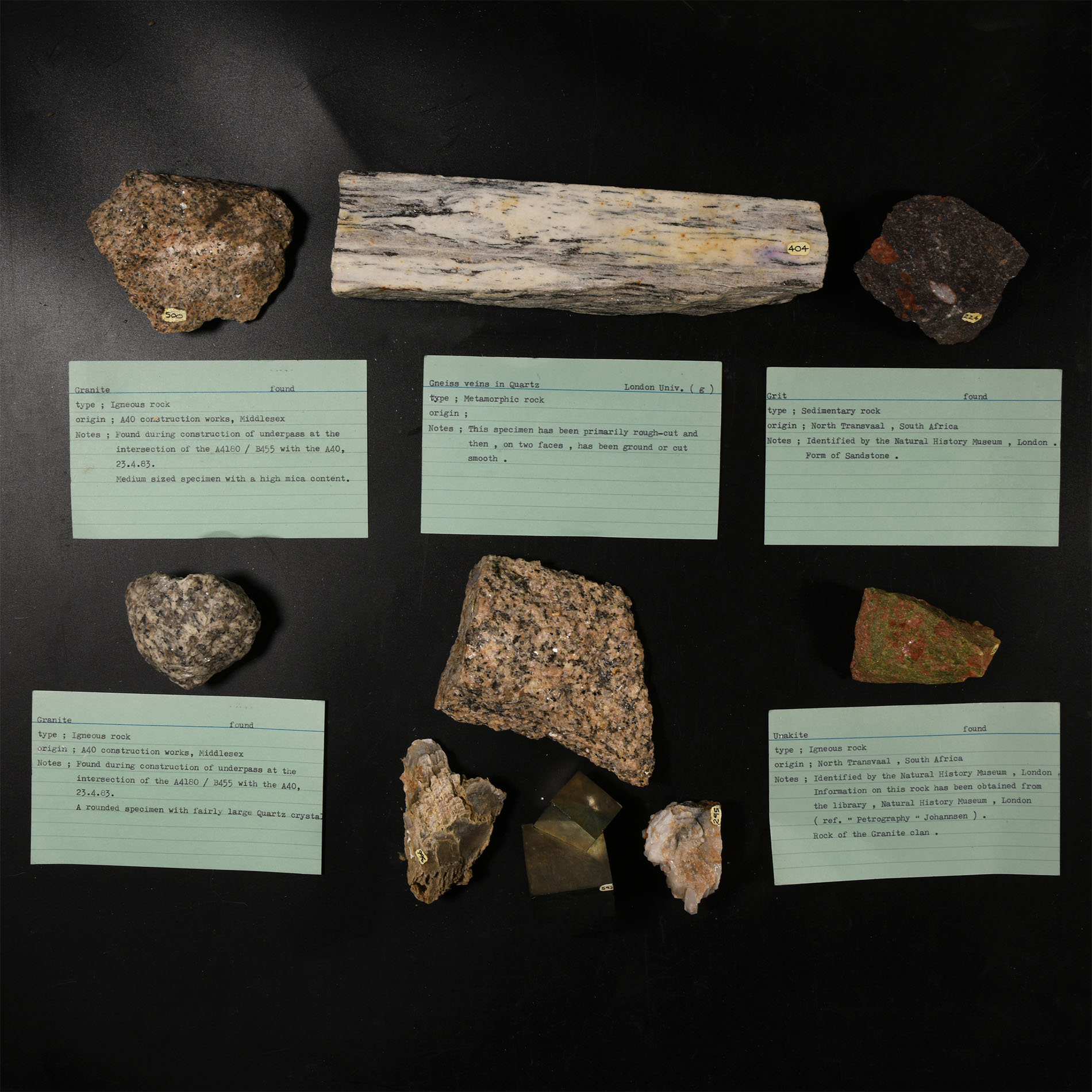 Natural History - Historic Mineral Specimen Collection