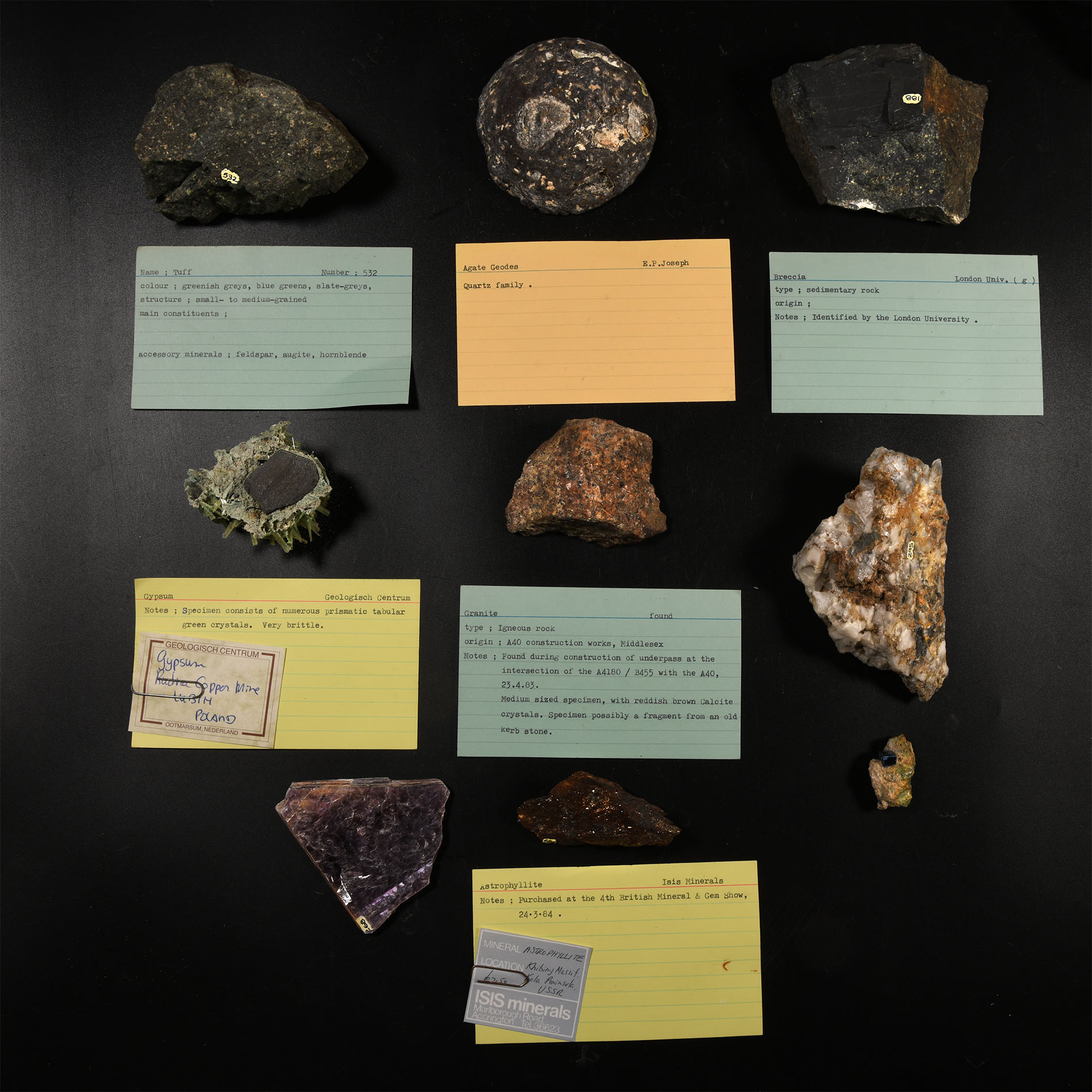 Natural History - Historic Mineral Specimen Collection