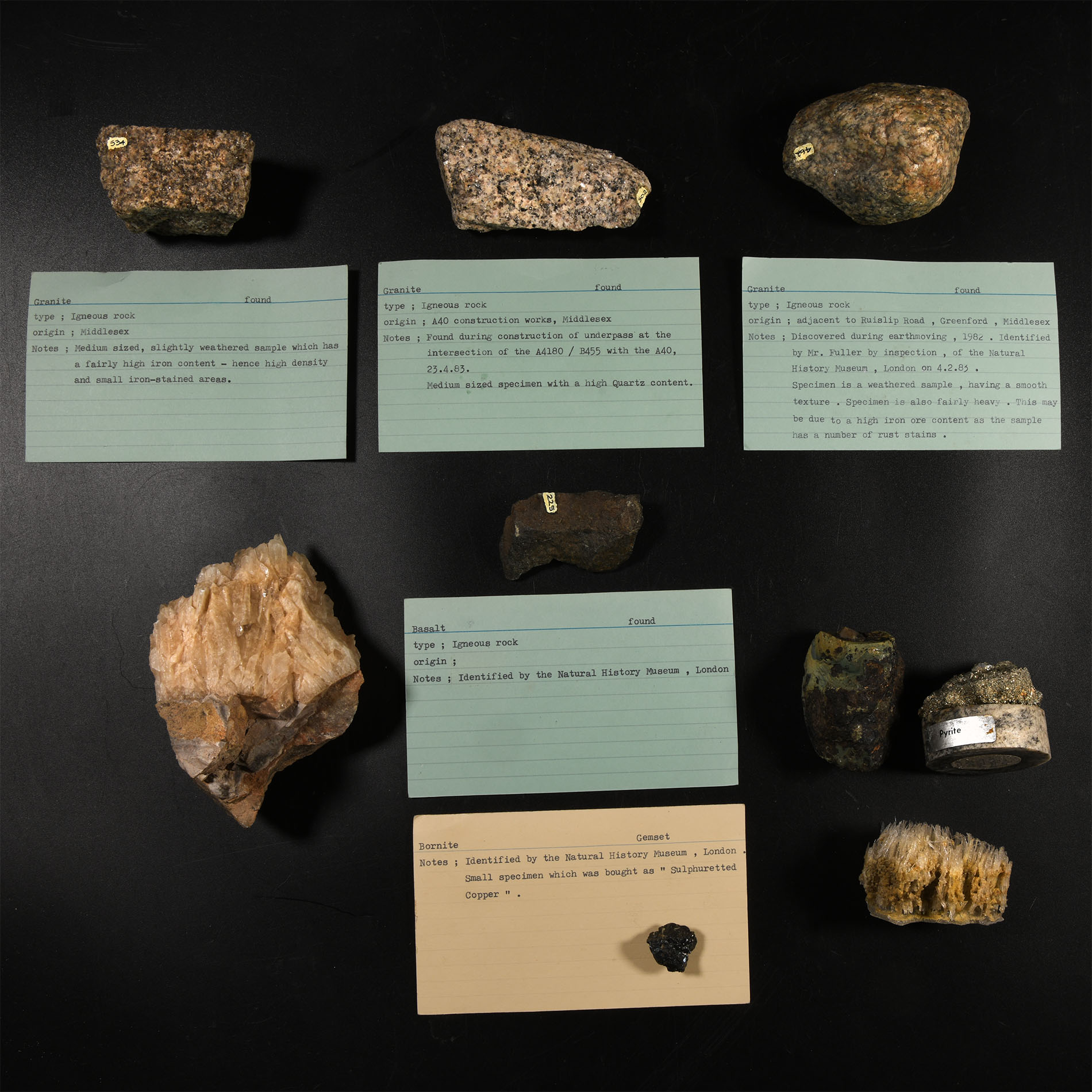 Natural History - Historic Mineral Specimen Collection