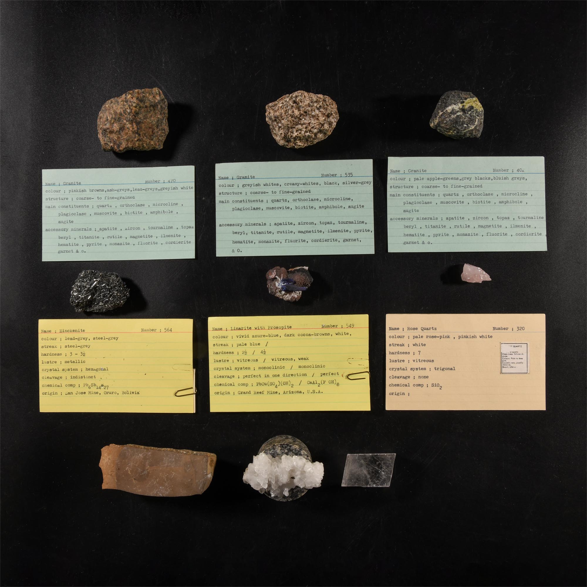Natural History - Historic Mineral Specimen Collection