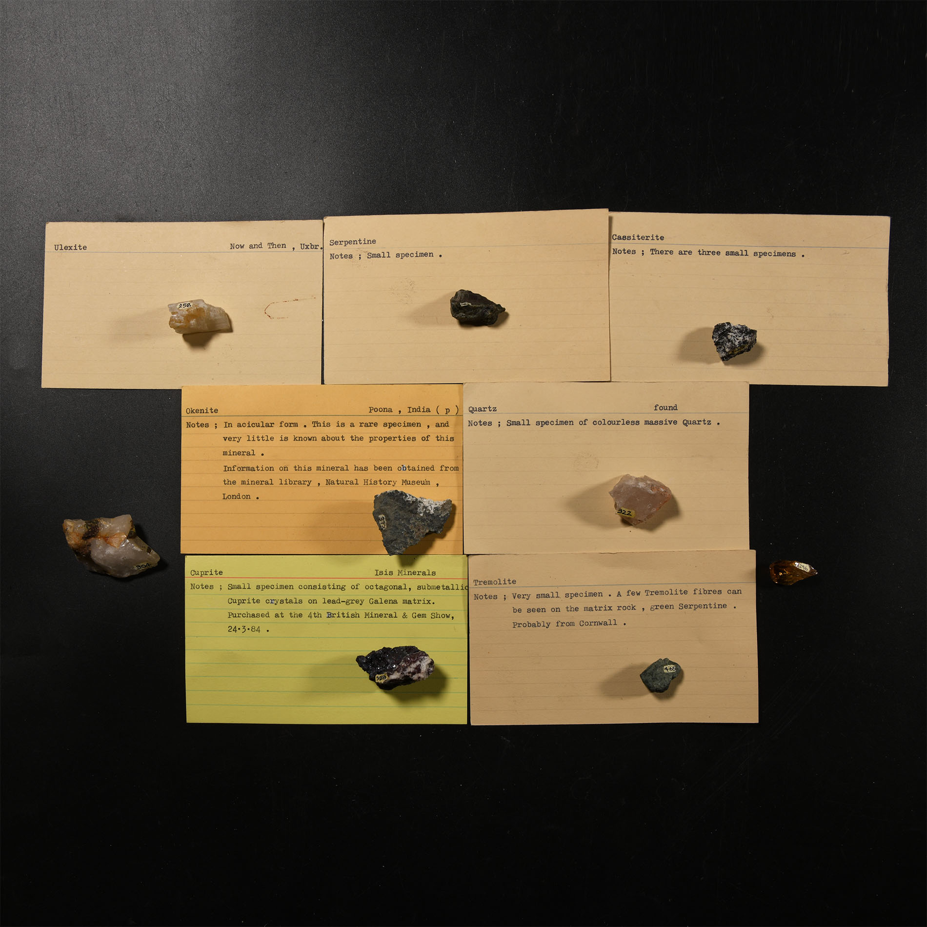 Natural History - Historic Mineral Specimen Collection