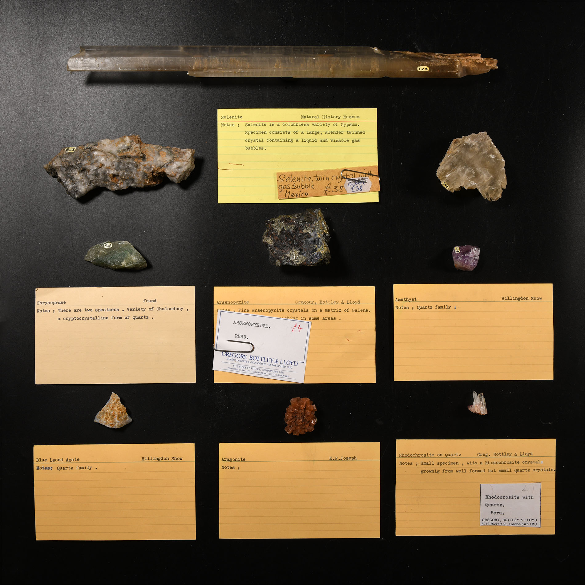 Natural History - Historic Mineral Specimen Collection