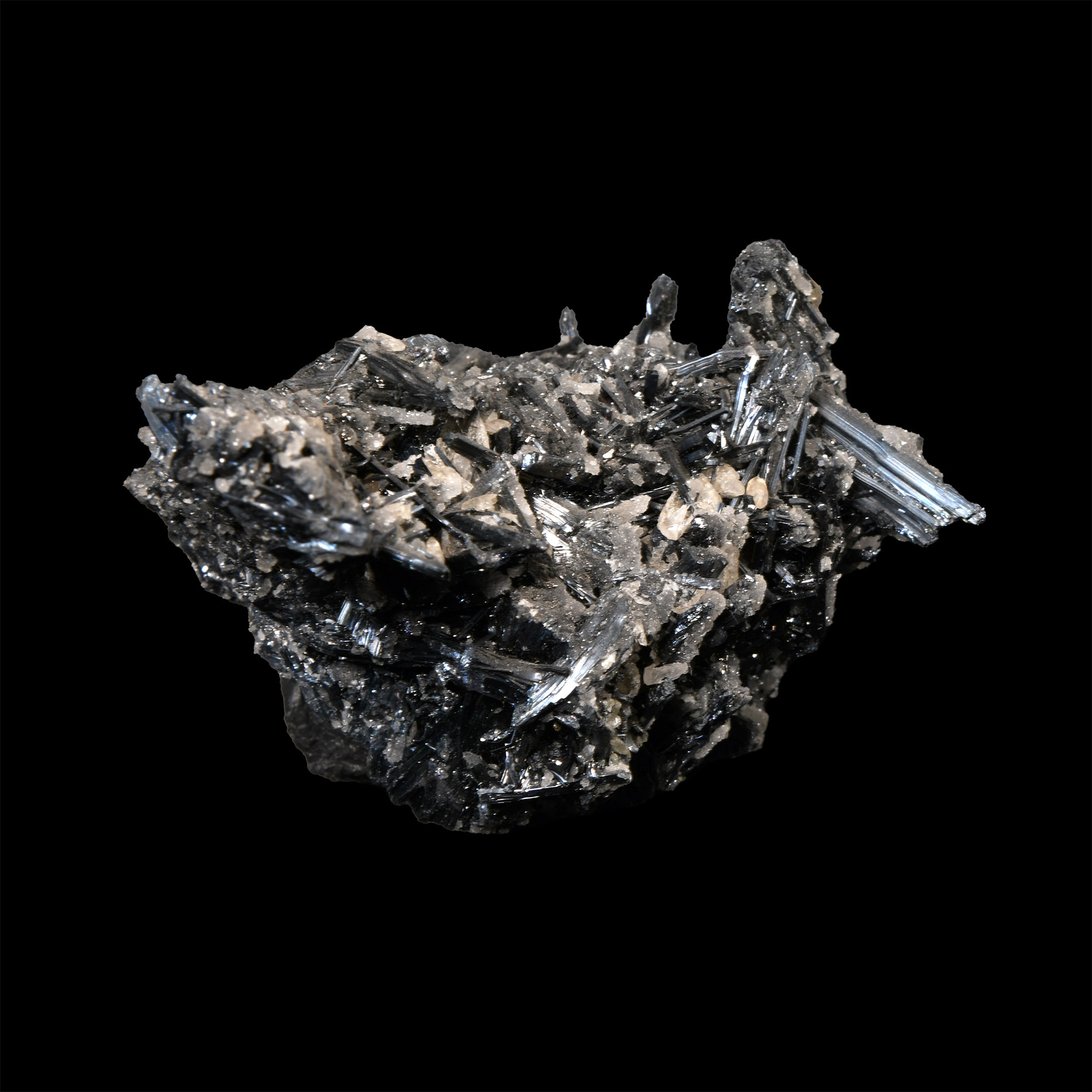 Natural History - Historic 'Kirgiz, Russia' Stibnite Mineral Specimen