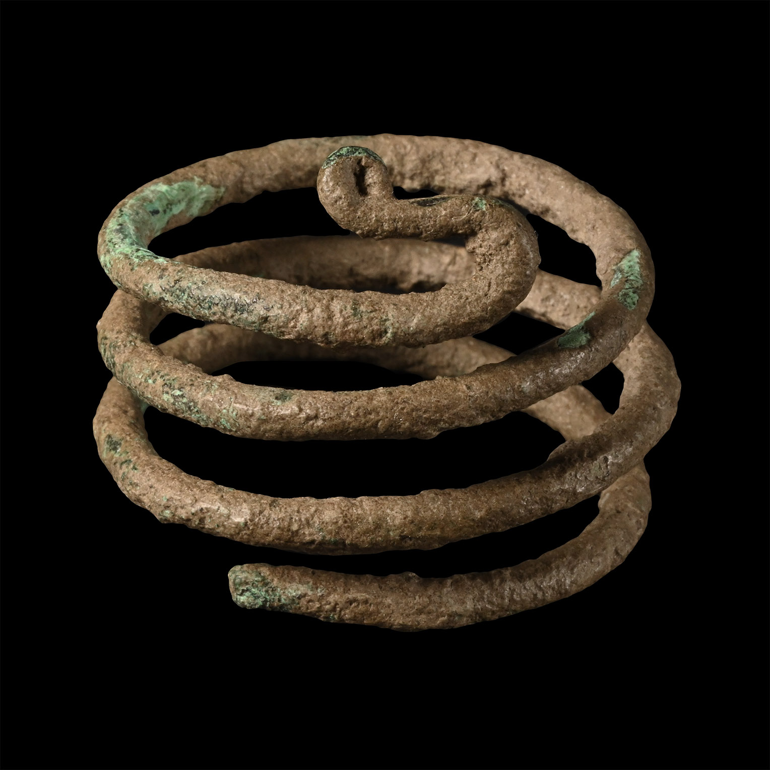 Roman Child's Coiled Bronze Snake Bracelet