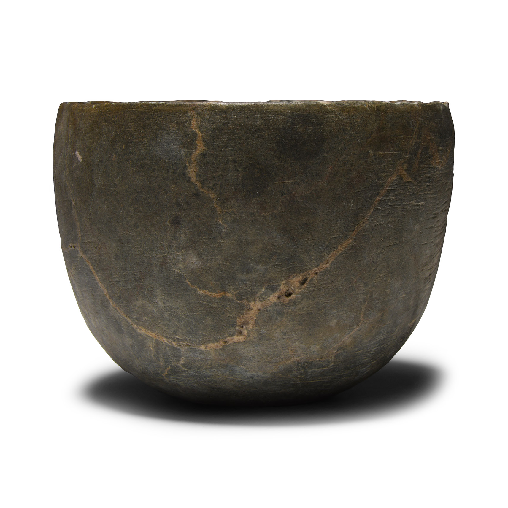 Western Asiatic Grey Stone Mortar