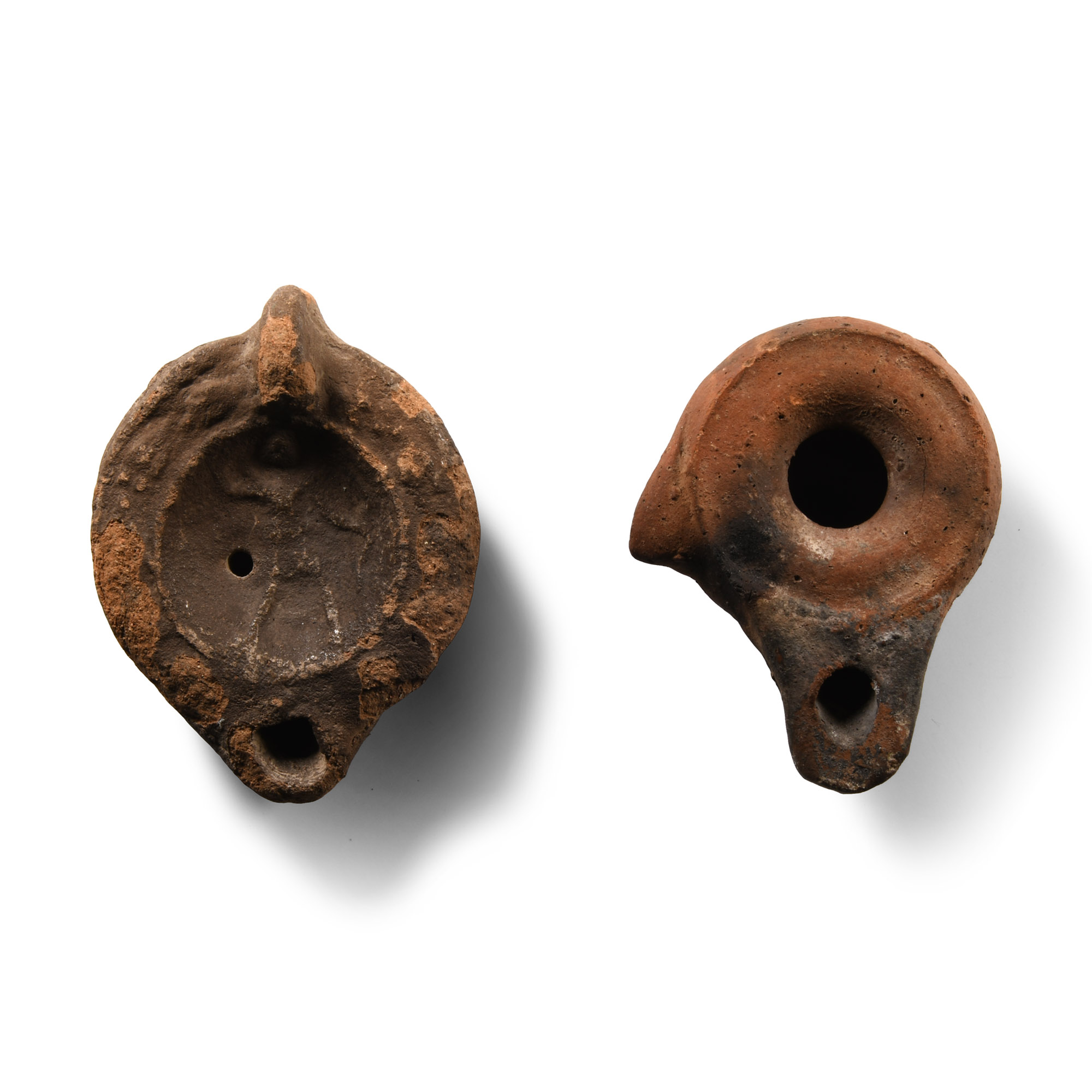 Roman Ceramic Oil Lamp Group