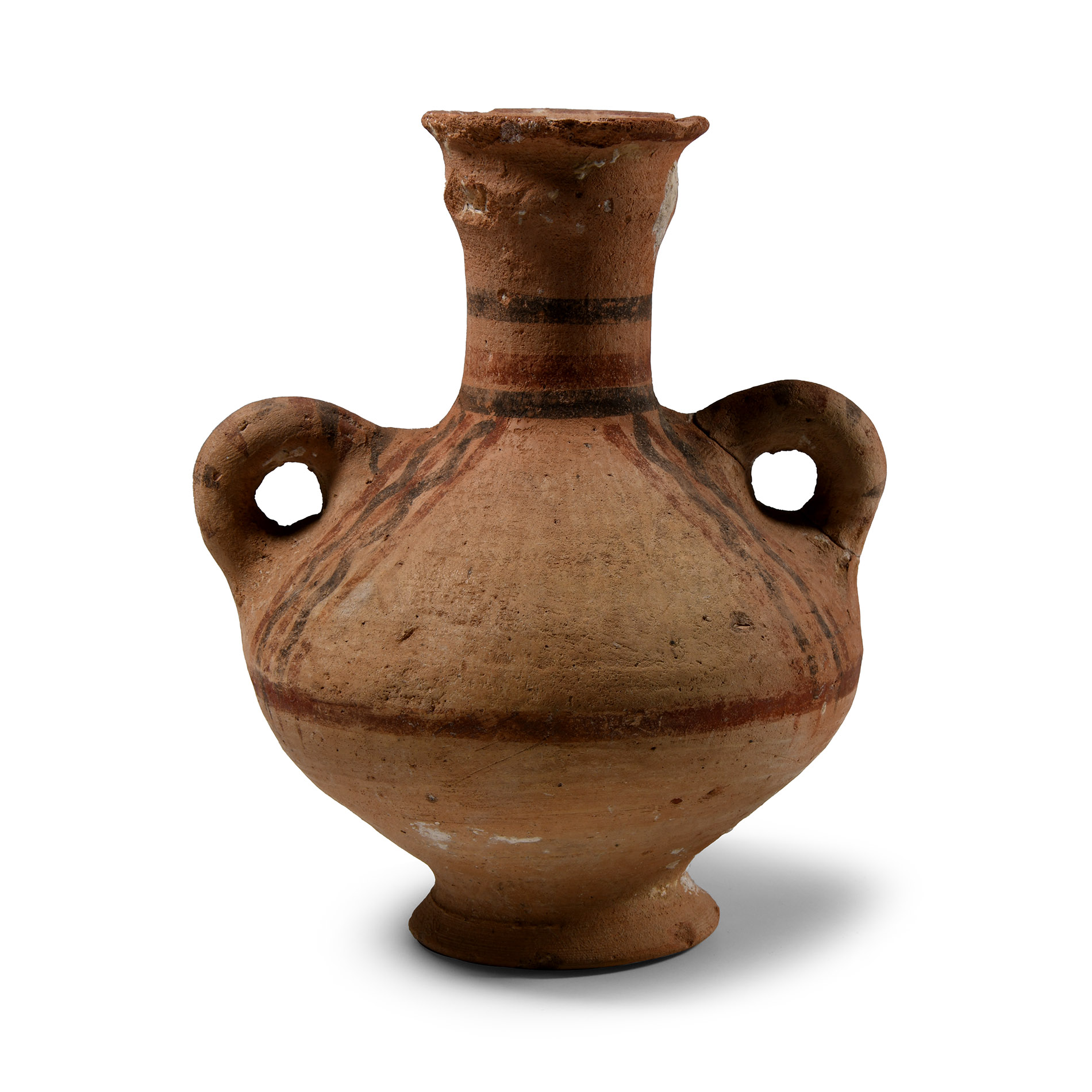 Cypriot Terracotta Double-Handled Flask