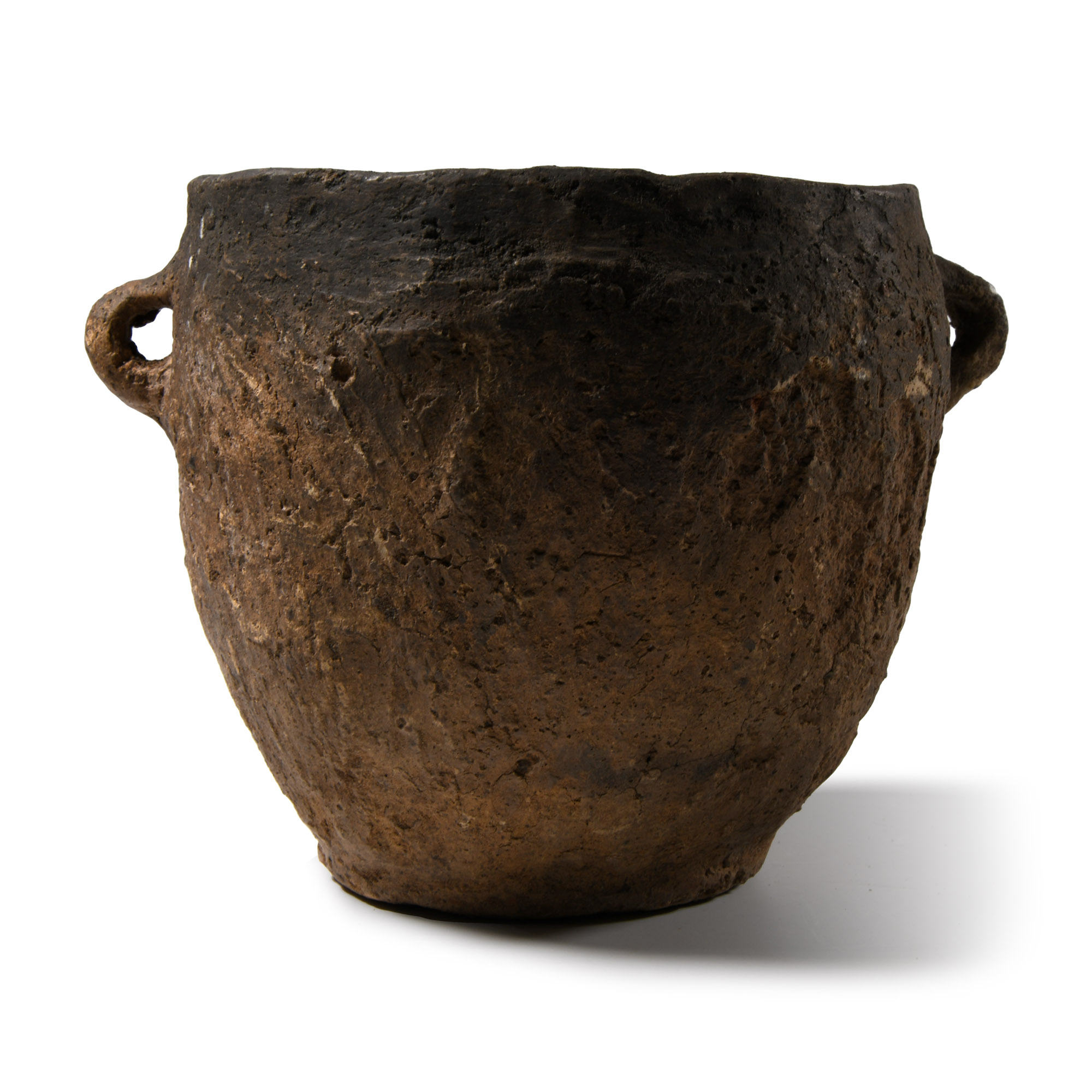 European Two-Handled Pottery Vessel