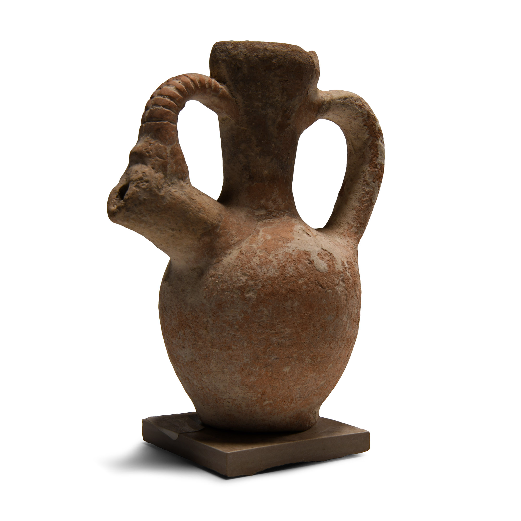 Holy Land Terracotta Vessel with Mouflon Spout