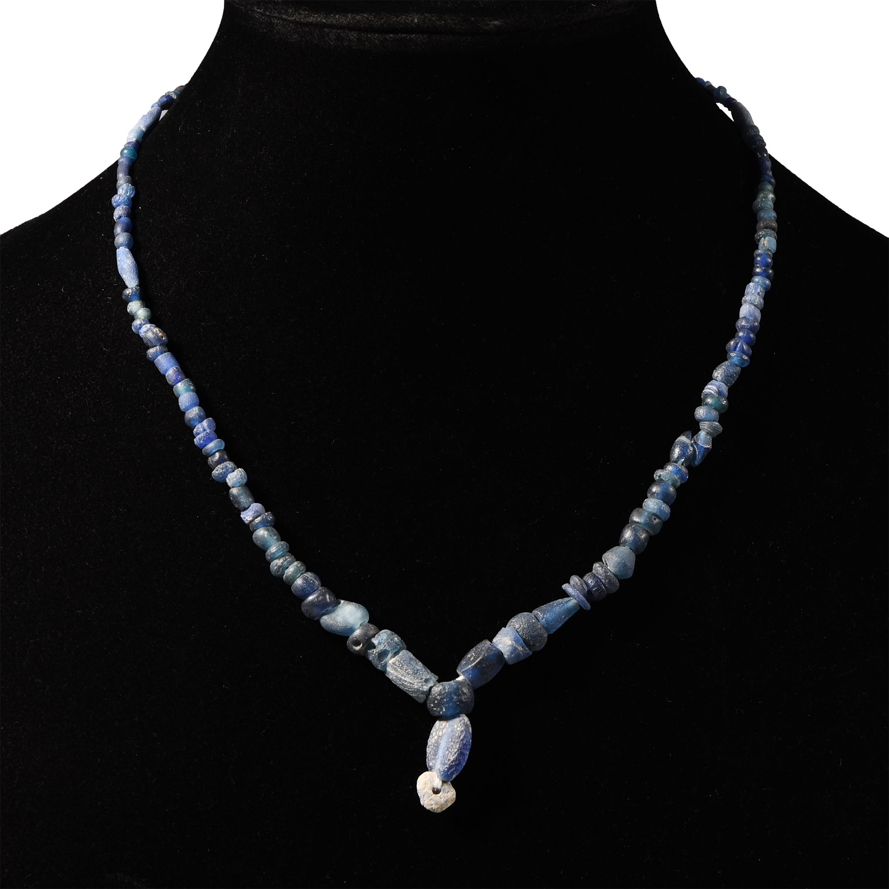 Roman Blue Glass Bead Necklace String
