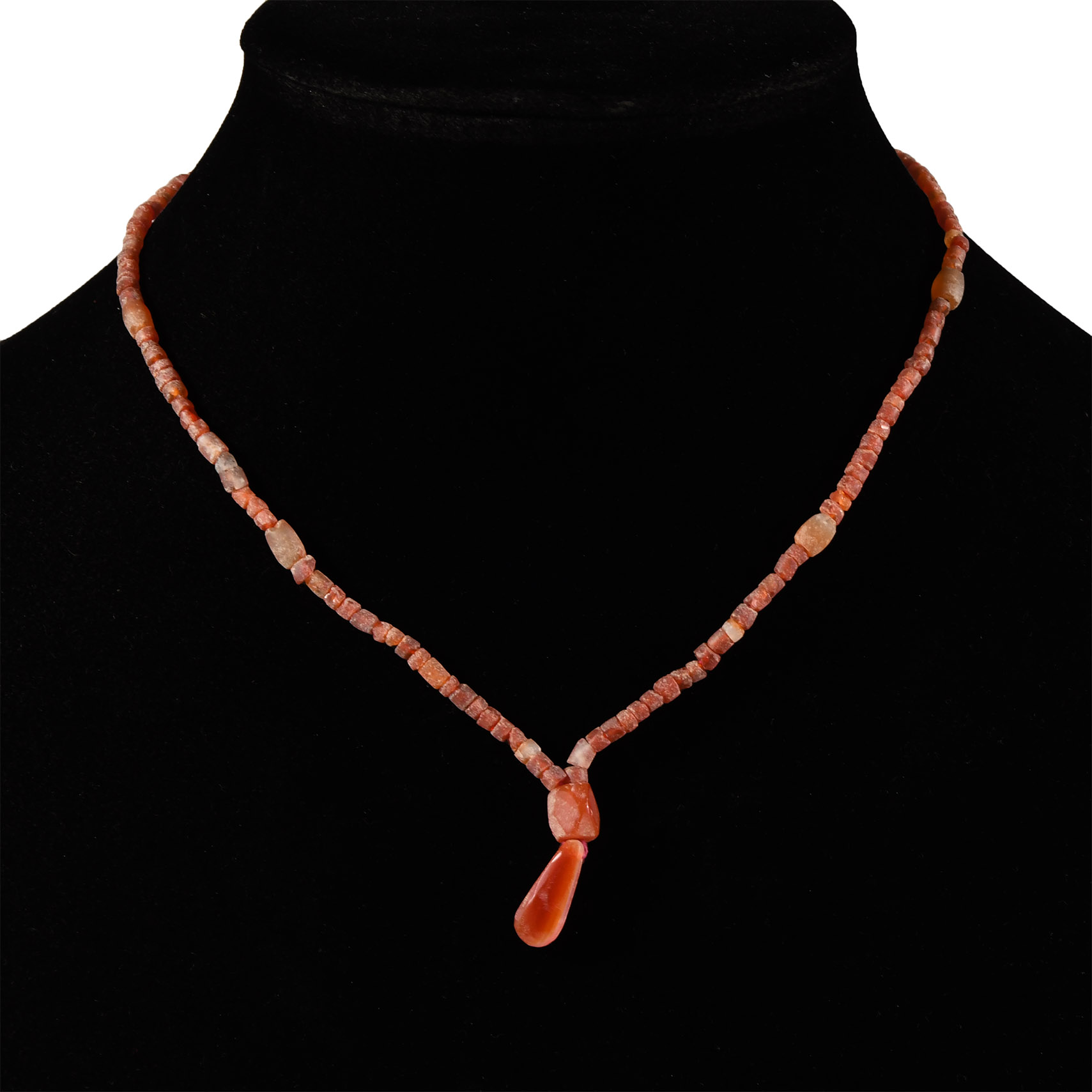 Western Asiatic Carnelian Bead Necklace String